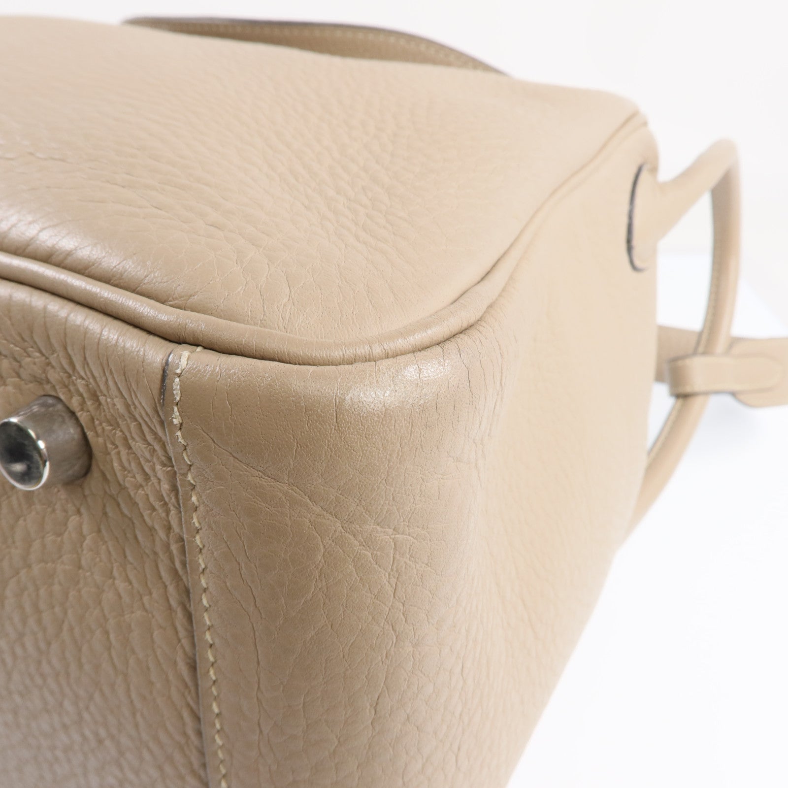 HERMES Clemence皮革Lindy 30銀扣肩背袋