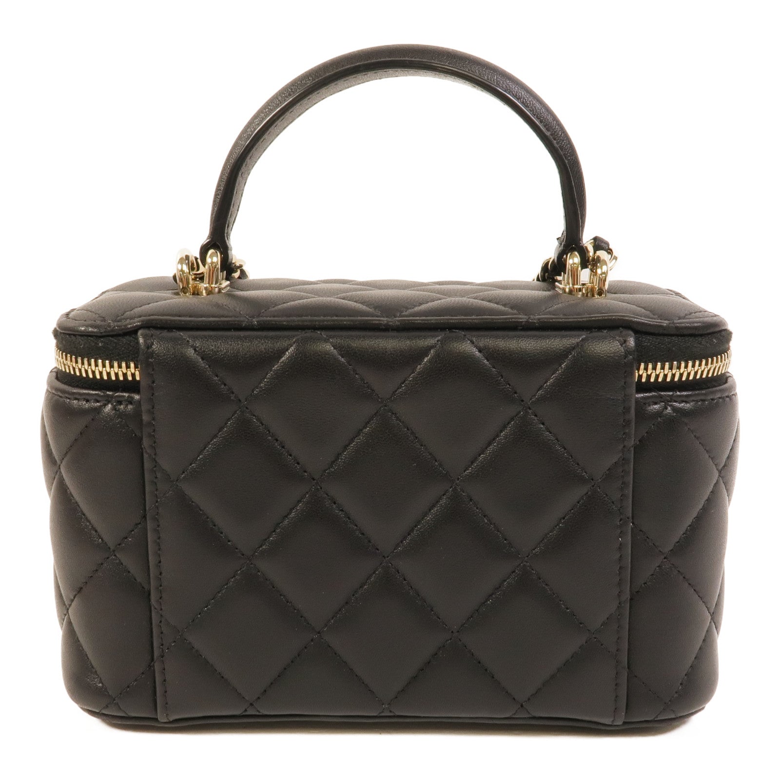 CHANEL 羊皮皮革Top Handle Vanity Case手挽肩背兩用袋