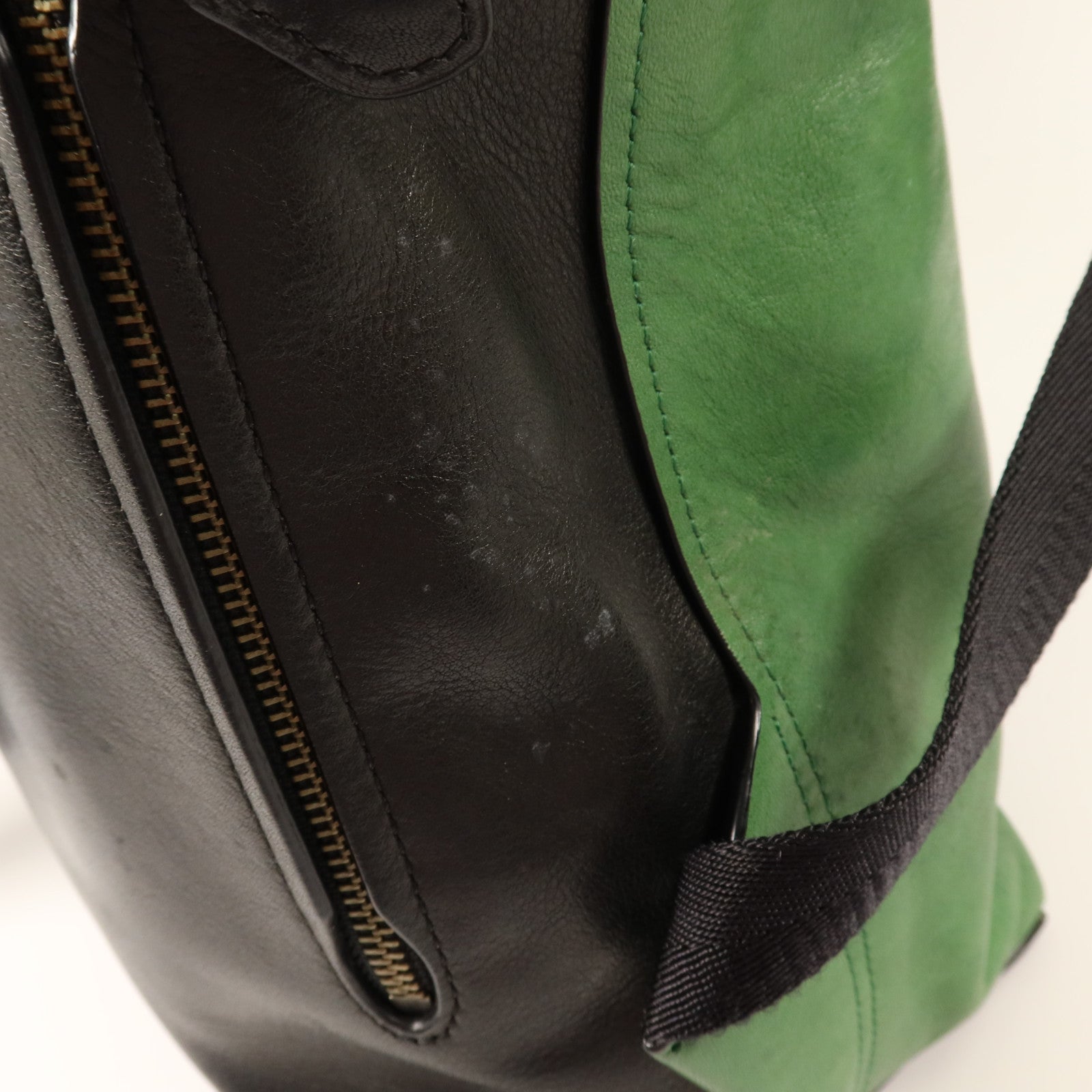 COACH 牛皮皮革Rucksack銀扣背包