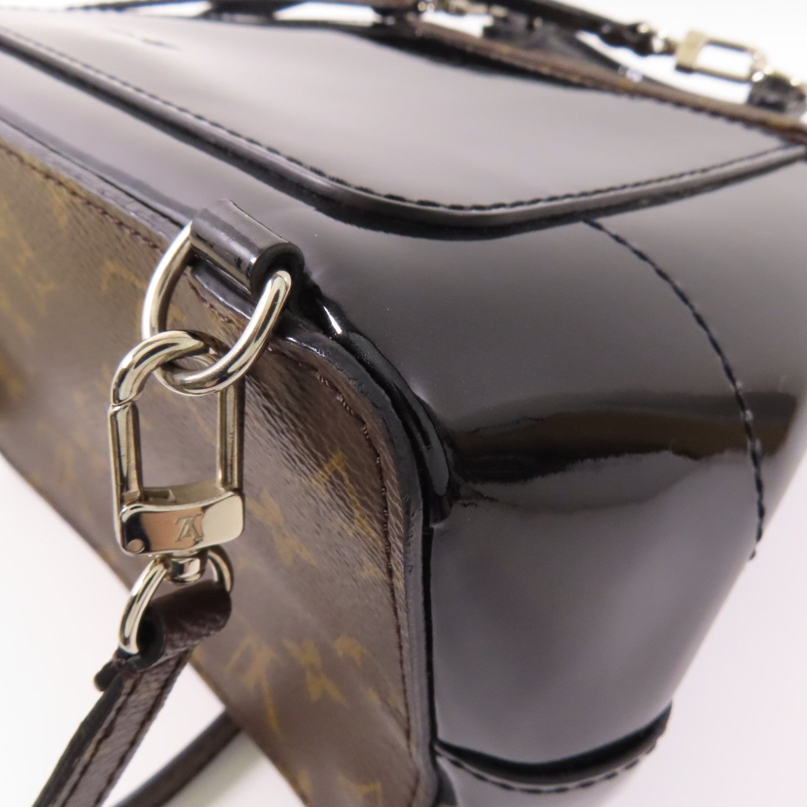 LOUIS VUITTON LV SHW Hot Springs M55769 Monogram Vernis Brown Black