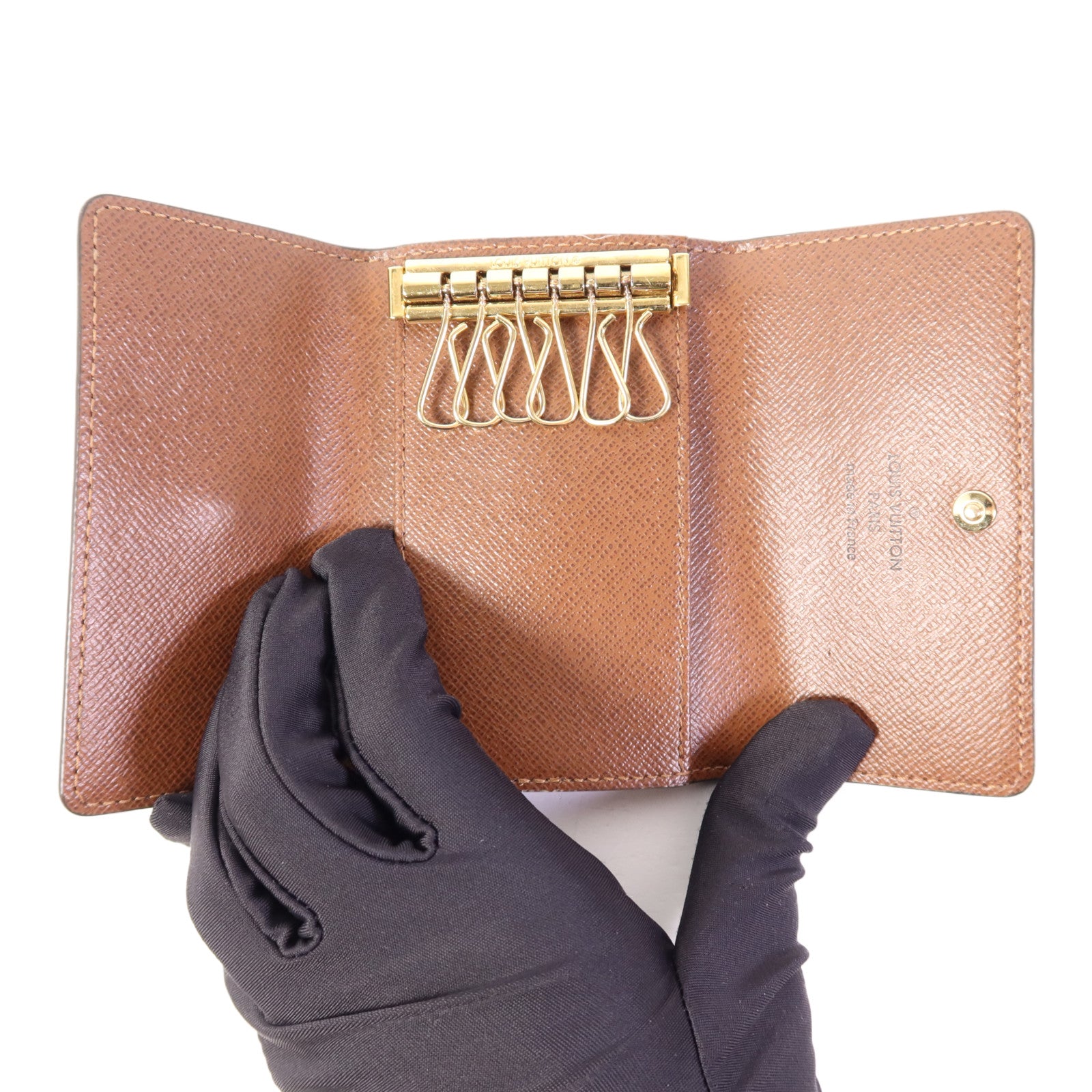 LOUIS VUITTON Monogram 6 Key Holder金扣鎖匙包