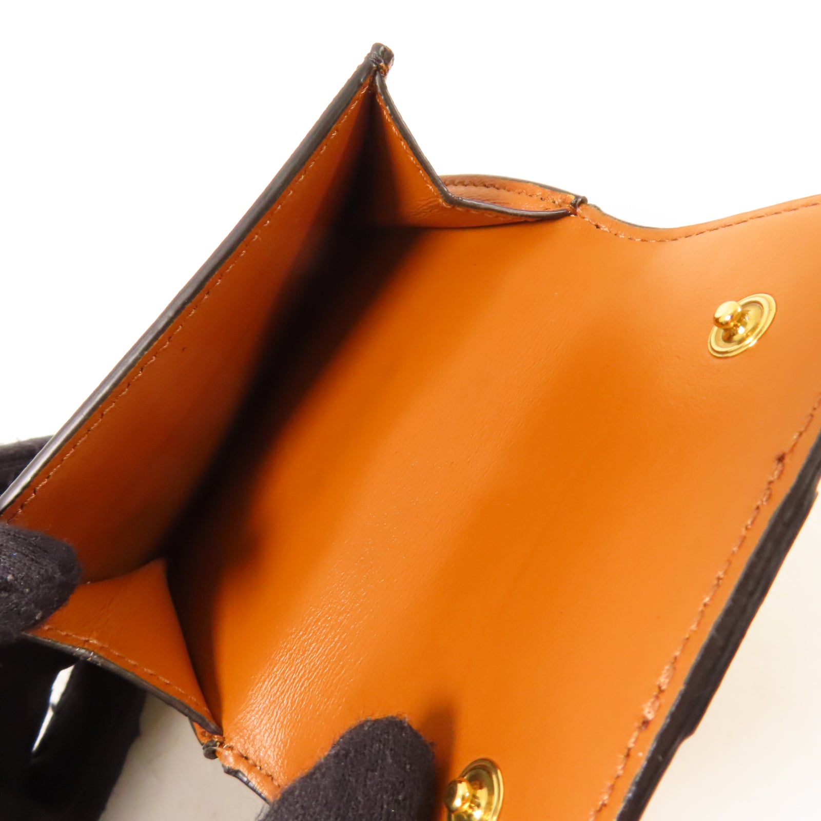 CELINE 塗層帆布Wallet金扣錢包啡色