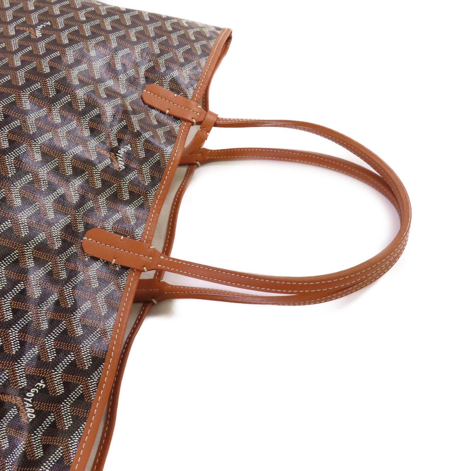 GOYARD 塗層帆布Sac Saint Louis Tote MM Bag肩背袋啡色