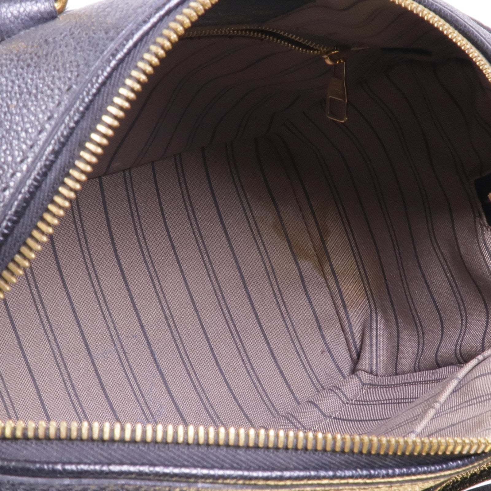LOUIS VUITTON Monogram Empreinte Speedy Bandouliere 25金扣手挽肩背兩用袋