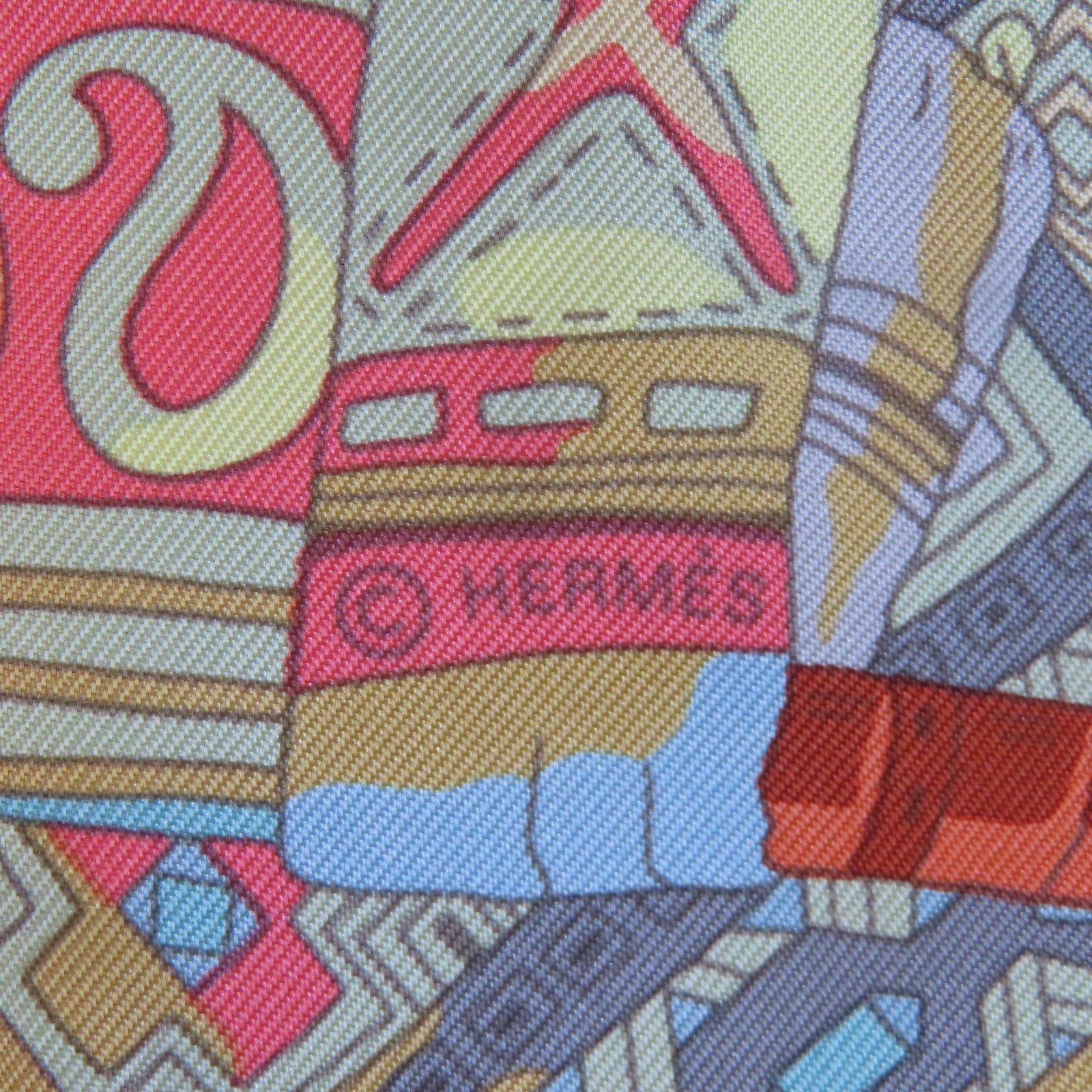 HERMES 絲質Scarf 90x90絲巾紫色/多色