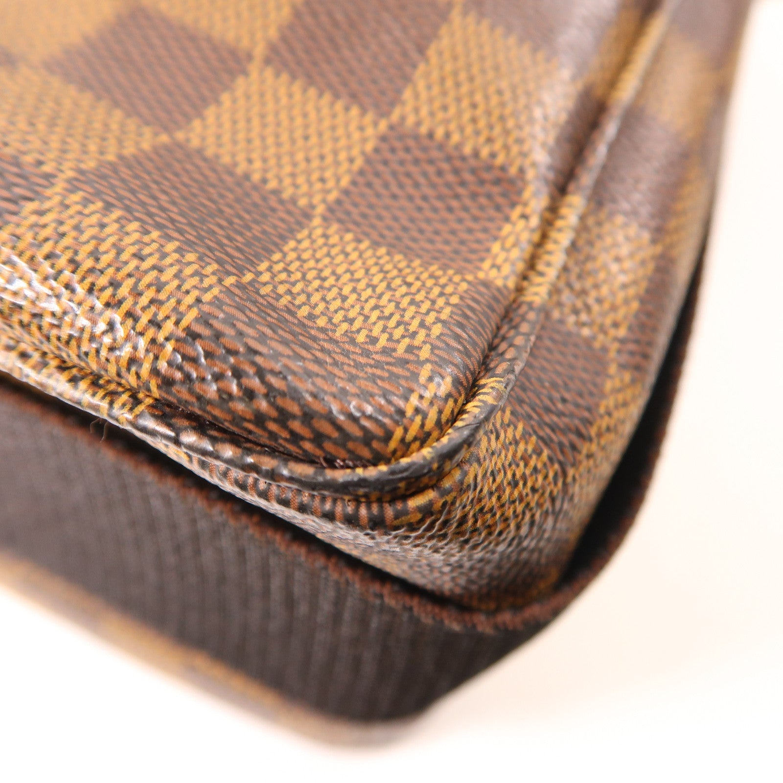 LOUIS VUITTON Damier Broadway金扣手挽肩背兩用袋啡色