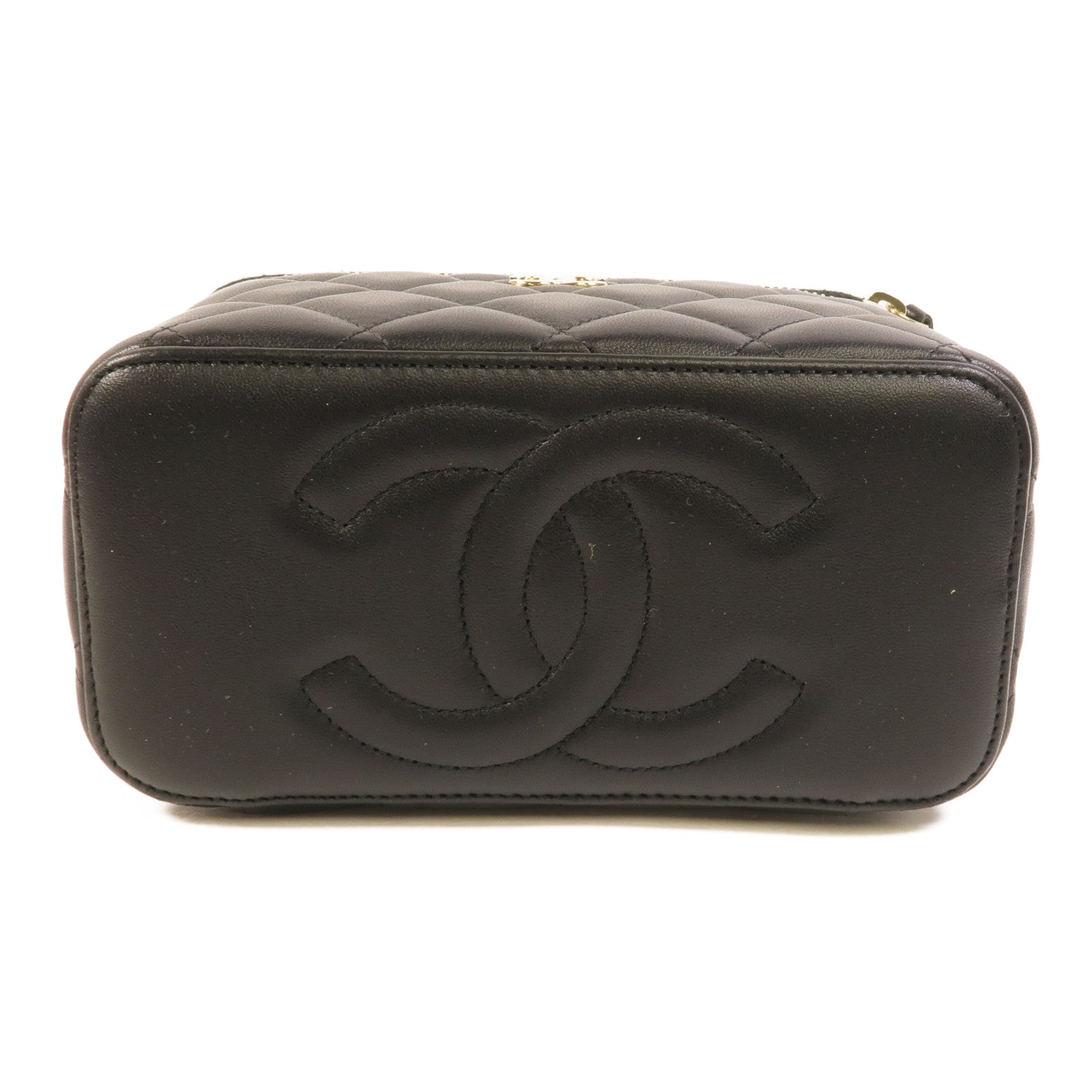 CHANEL 羊皮皮革Top Handle Vanity Case手挽肩背兩用袋