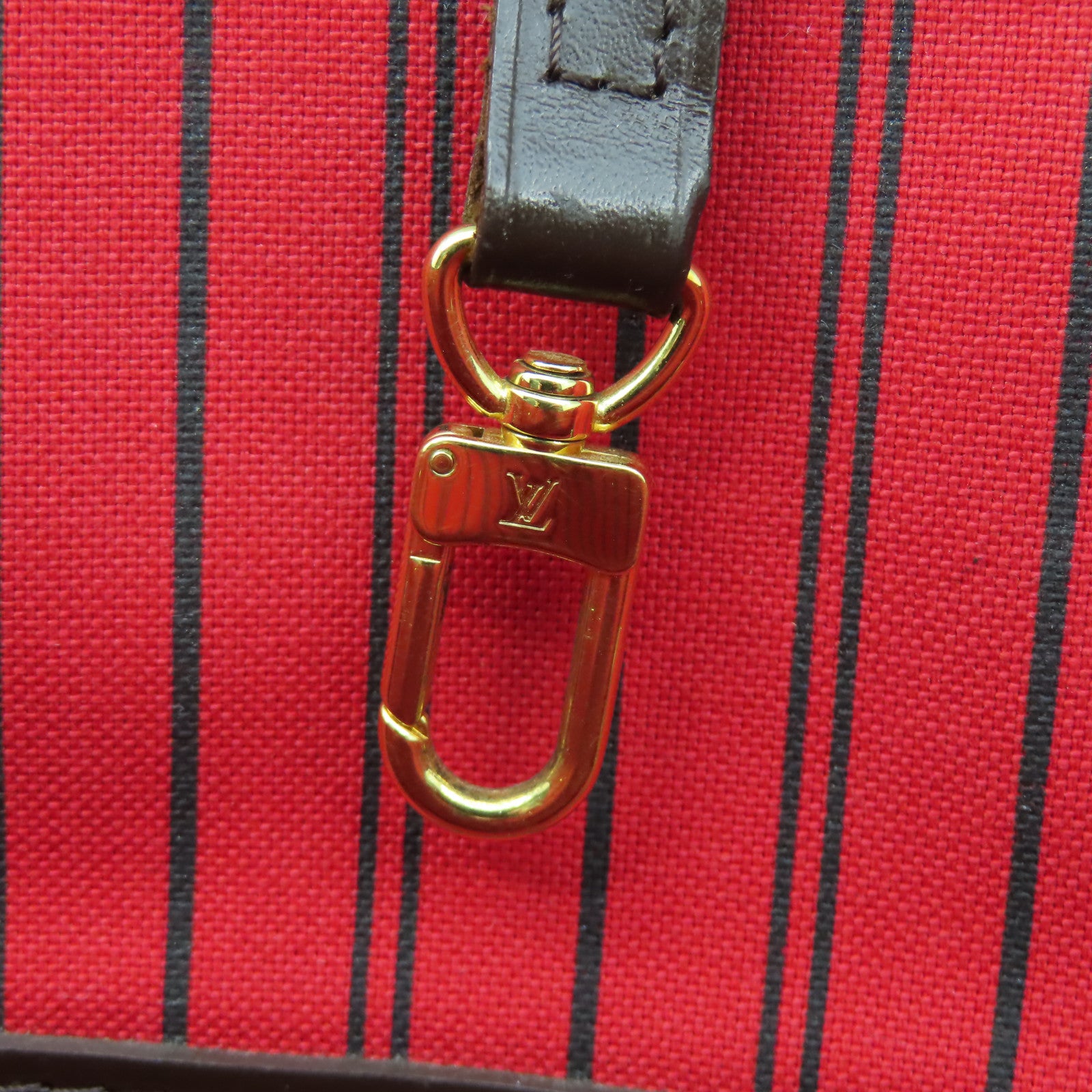LOUIS VUITTON 【激減優惠】Damier Neverfull MM金扣手挽袋啡色