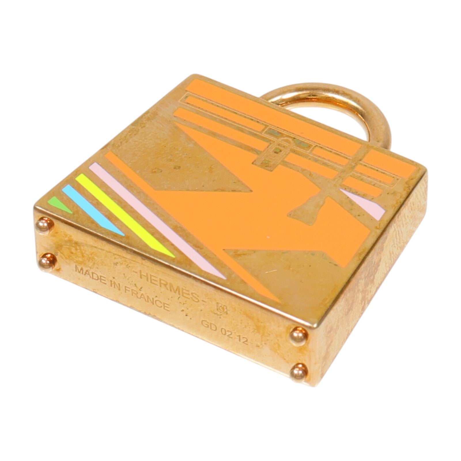 HERMES 金屬Curiosite Kelly Laque Charm掛飾