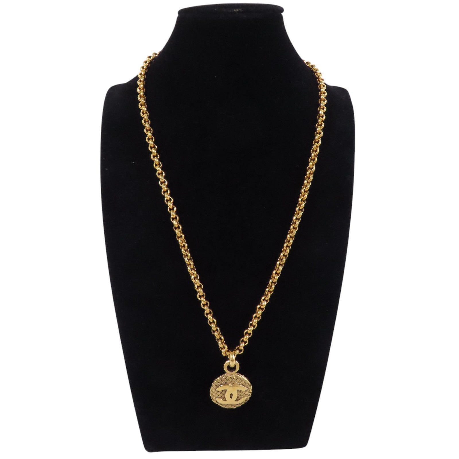 CHANEL 金屬Vintage Necklace金扣項鏈