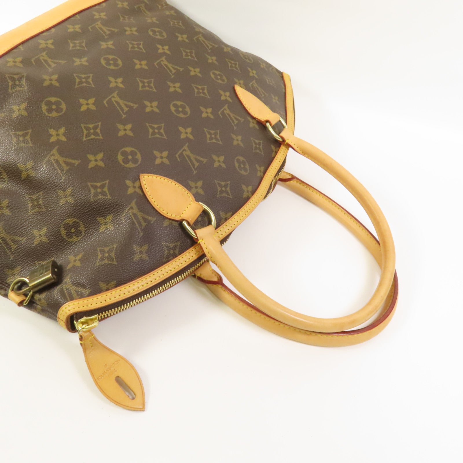 LOUIS VUITTON Monogram Lockit Horizontal Hand Bag金扣手挽袋