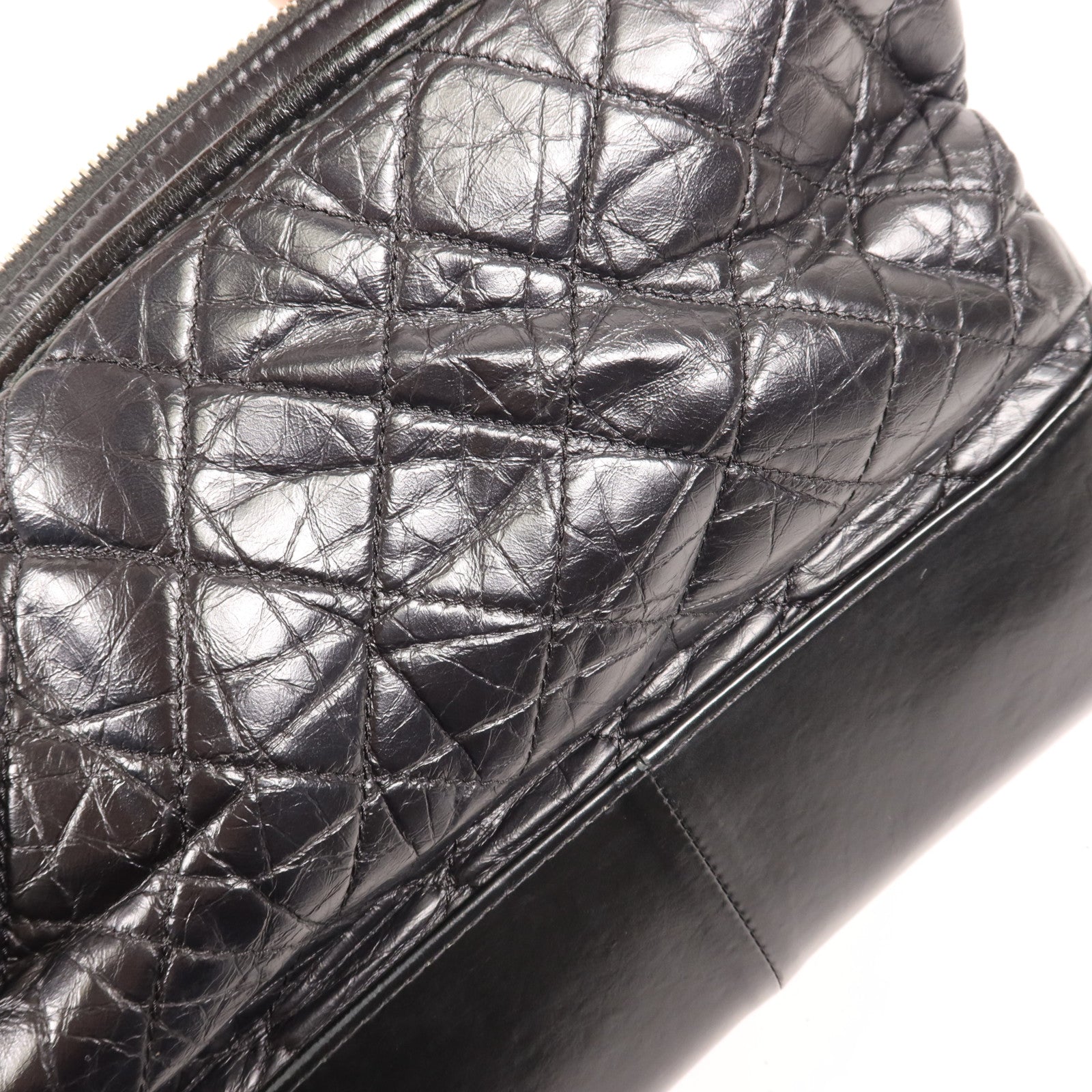 CHANEL 牛皮皮革Gabrielle Medium鏈帶肩背袋