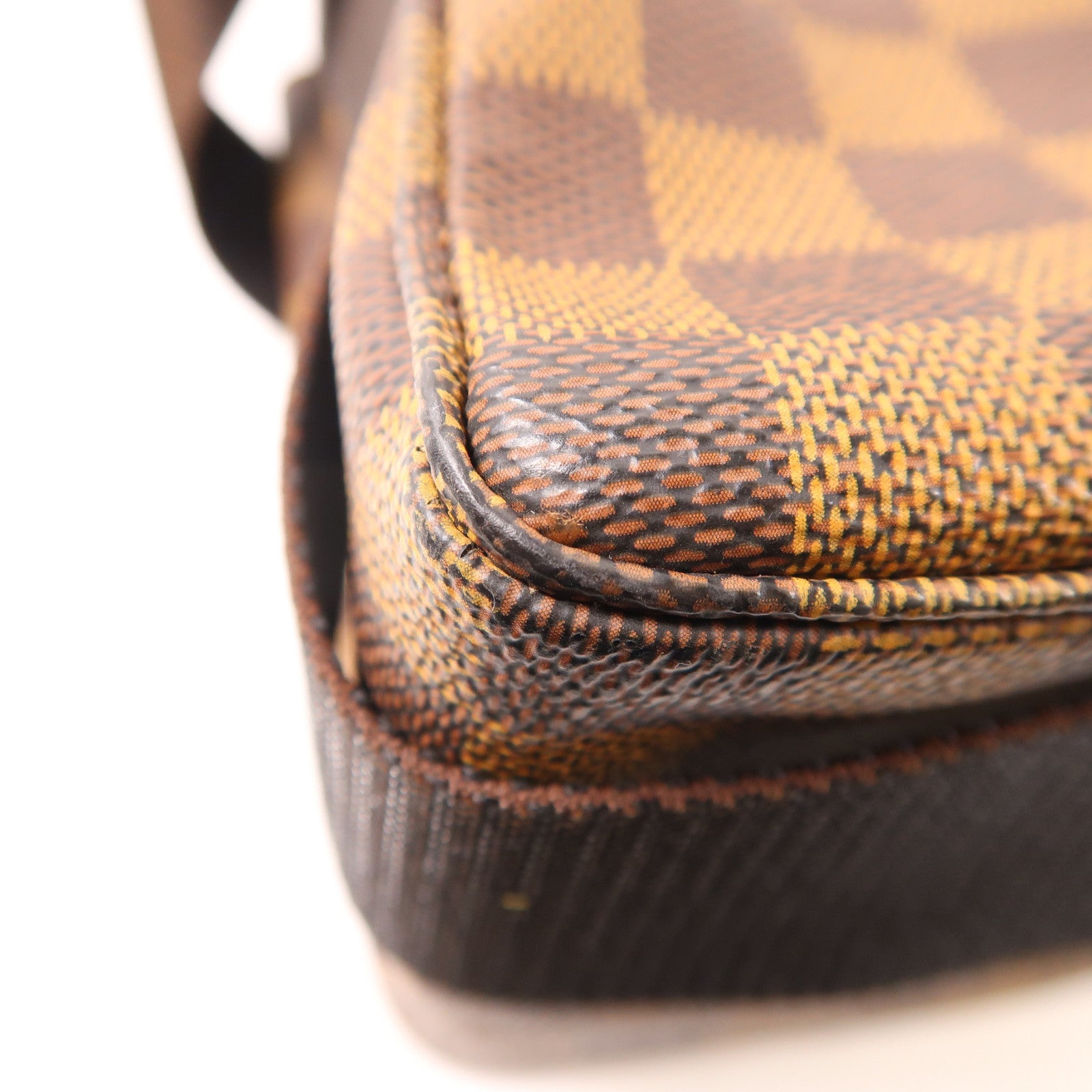 LOUIS VUITTON Damier Broadway金扣手挽肩背兩用袋啡色