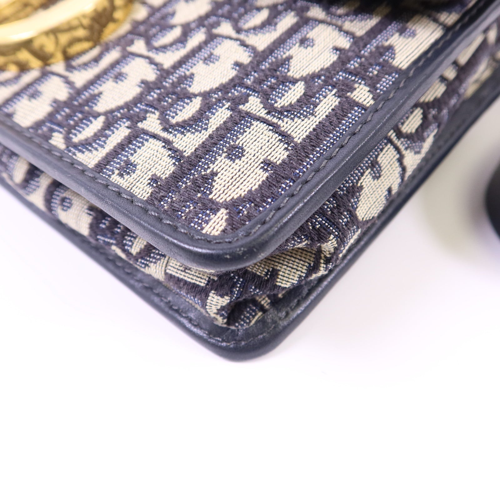 Dior 帆布Montaigne金扣肩背袋