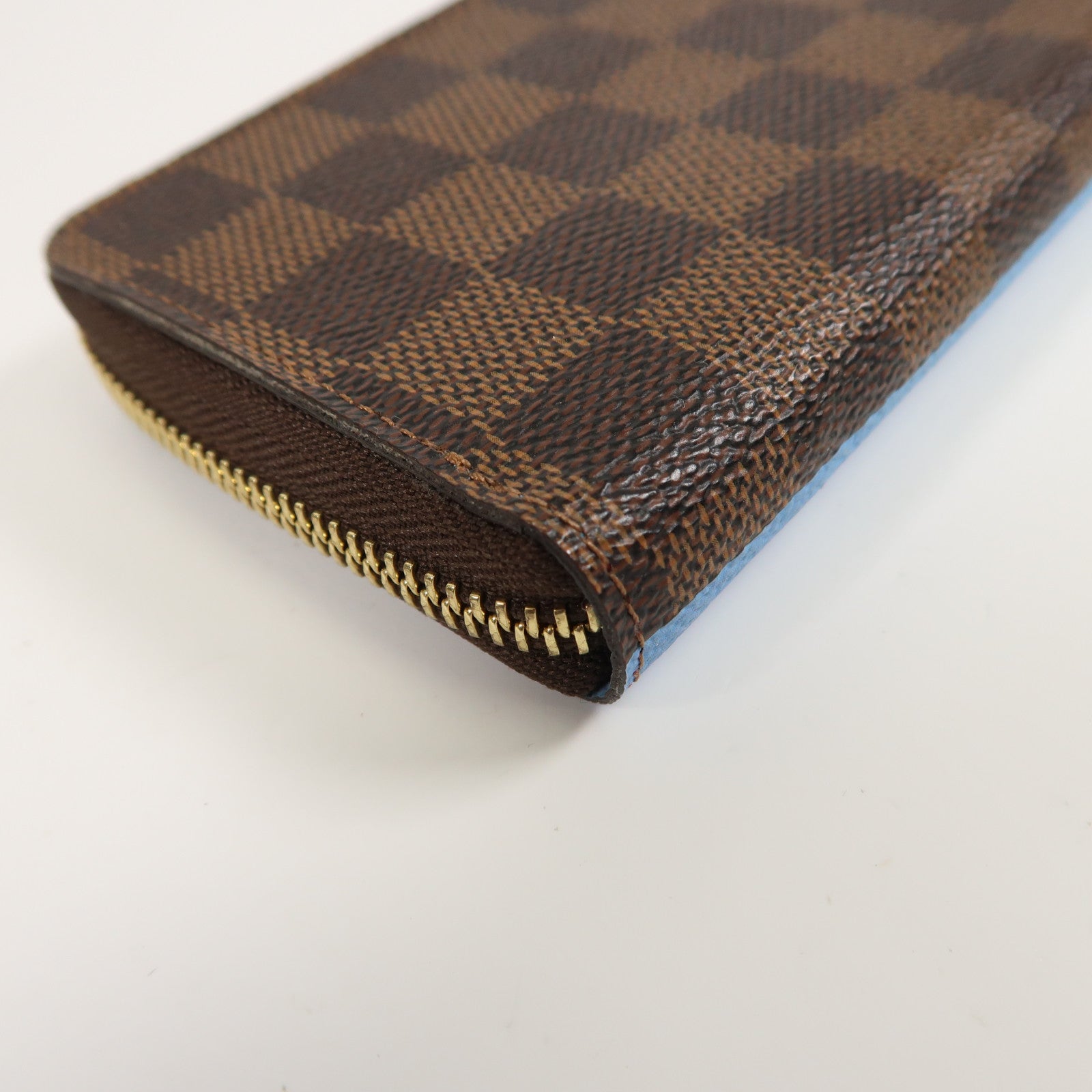 LOUIS VUITTON Damier Portefeuille Clemence金扣長錢包