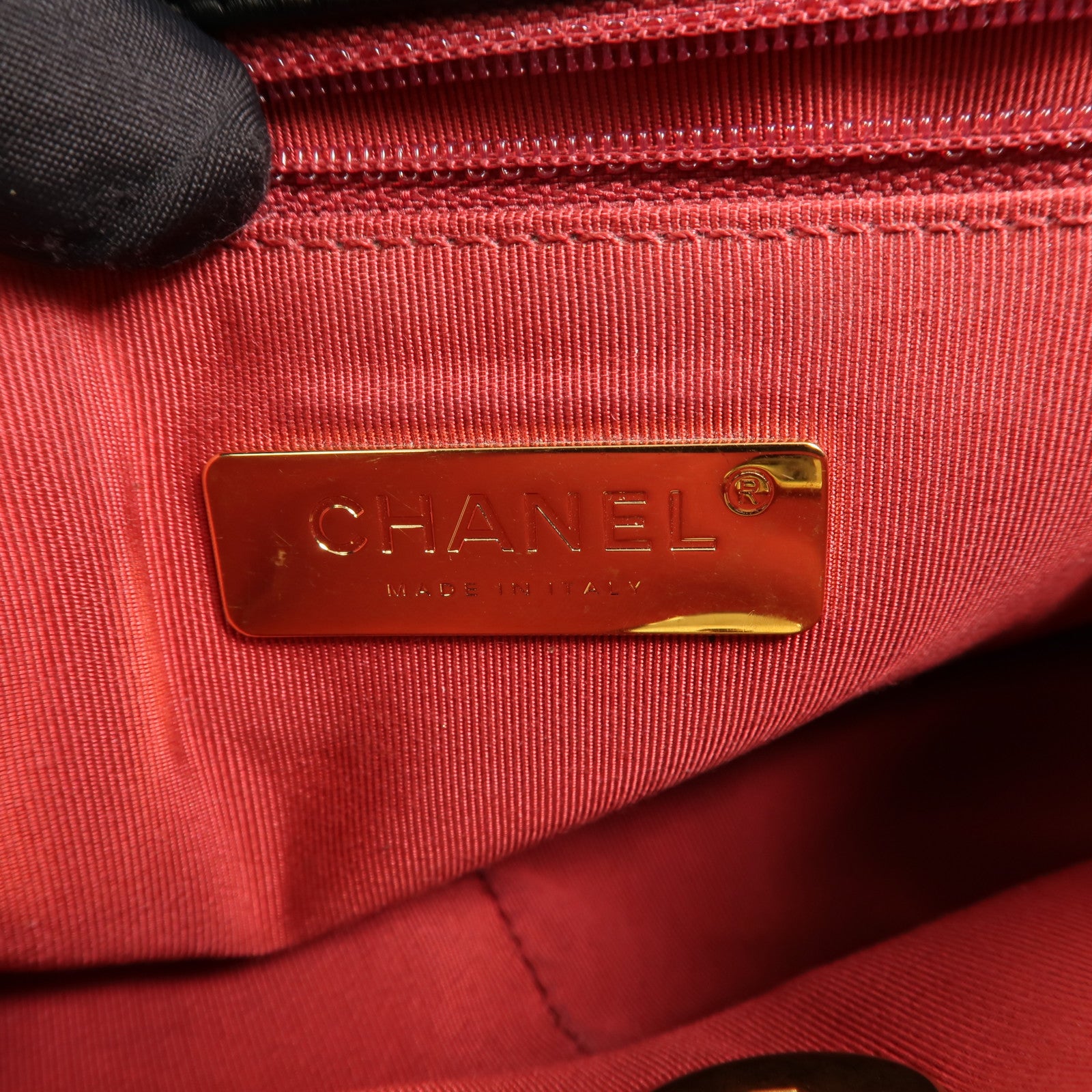 CHANEL 羊皮皮革C19 Small鏈帶手挽肩背兩用袋