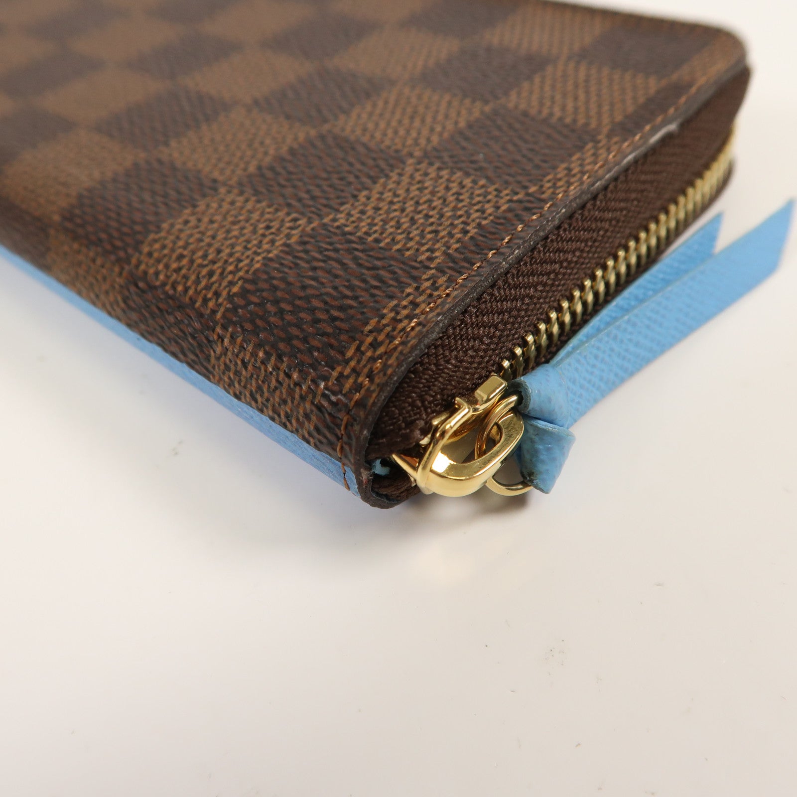 LOUIS VUITTON Damier Portefeuille Clemence金扣長錢包