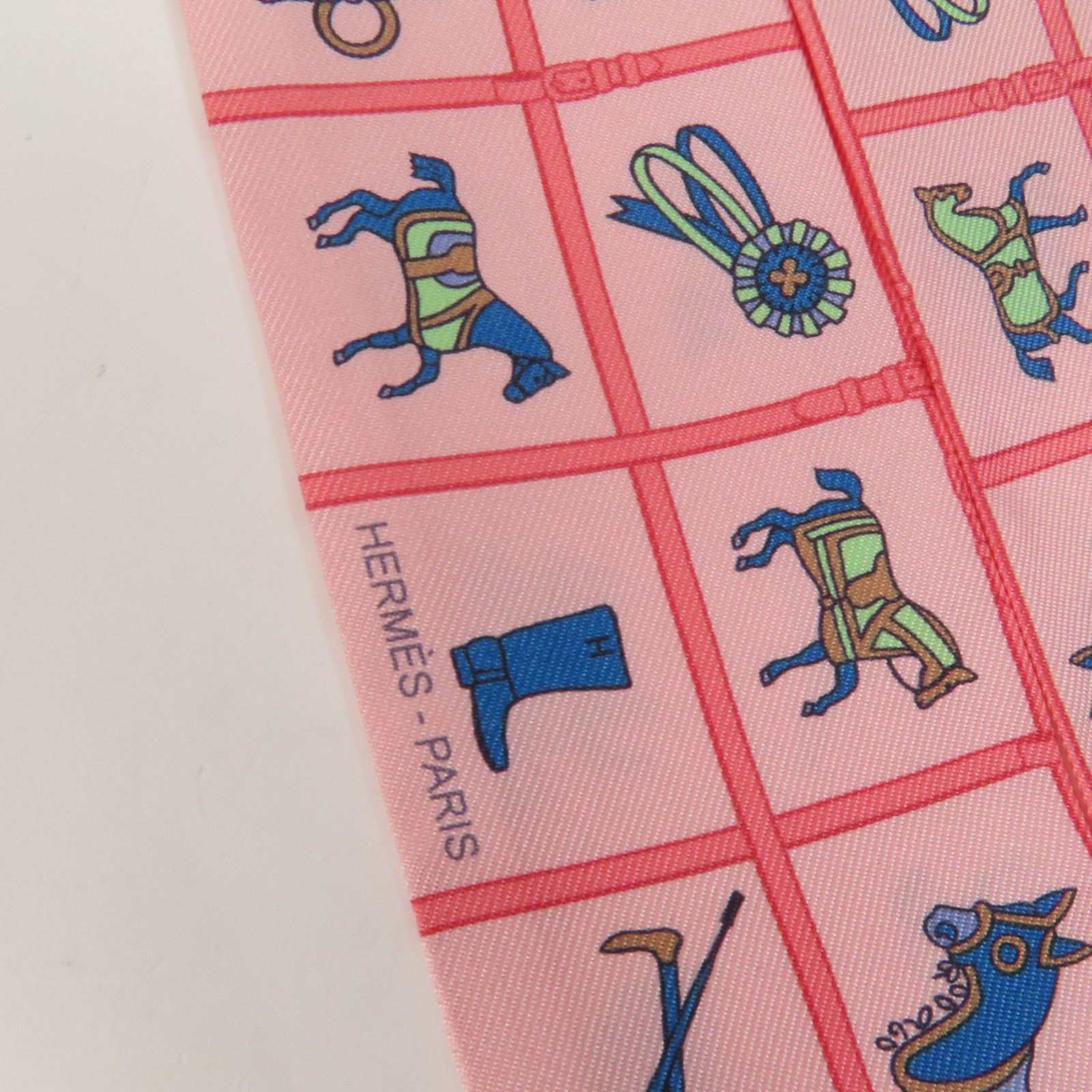 HERMES 【激減優惠】絲質Twilly絲巾
