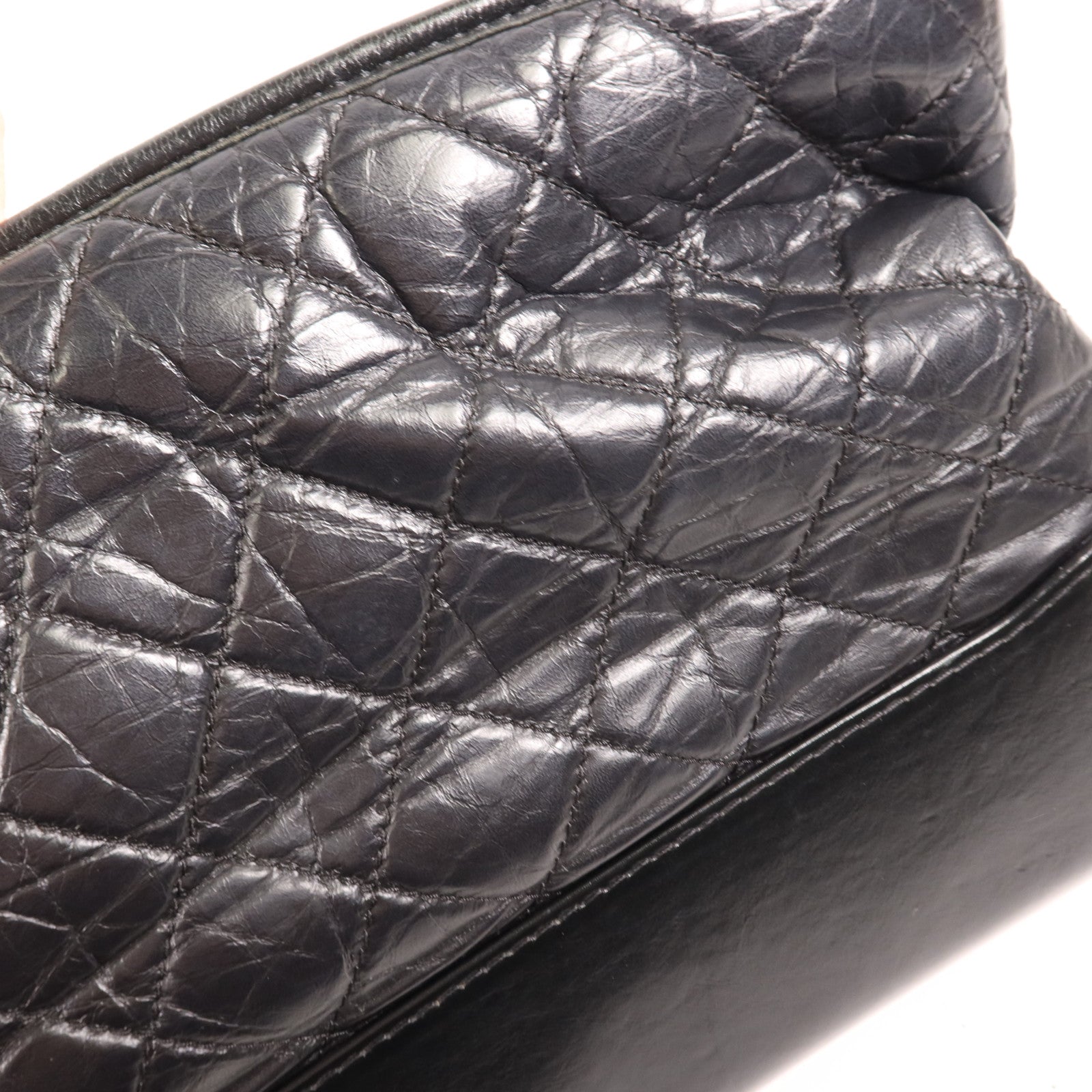 CHANEL 牛皮皮革Gabrielle Medium鏈帶肩背袋