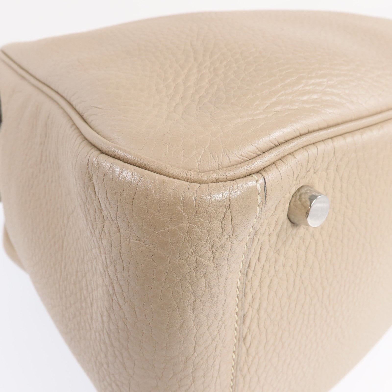 HERMES Clemence皮革Lindy 30銀扣肩背袋