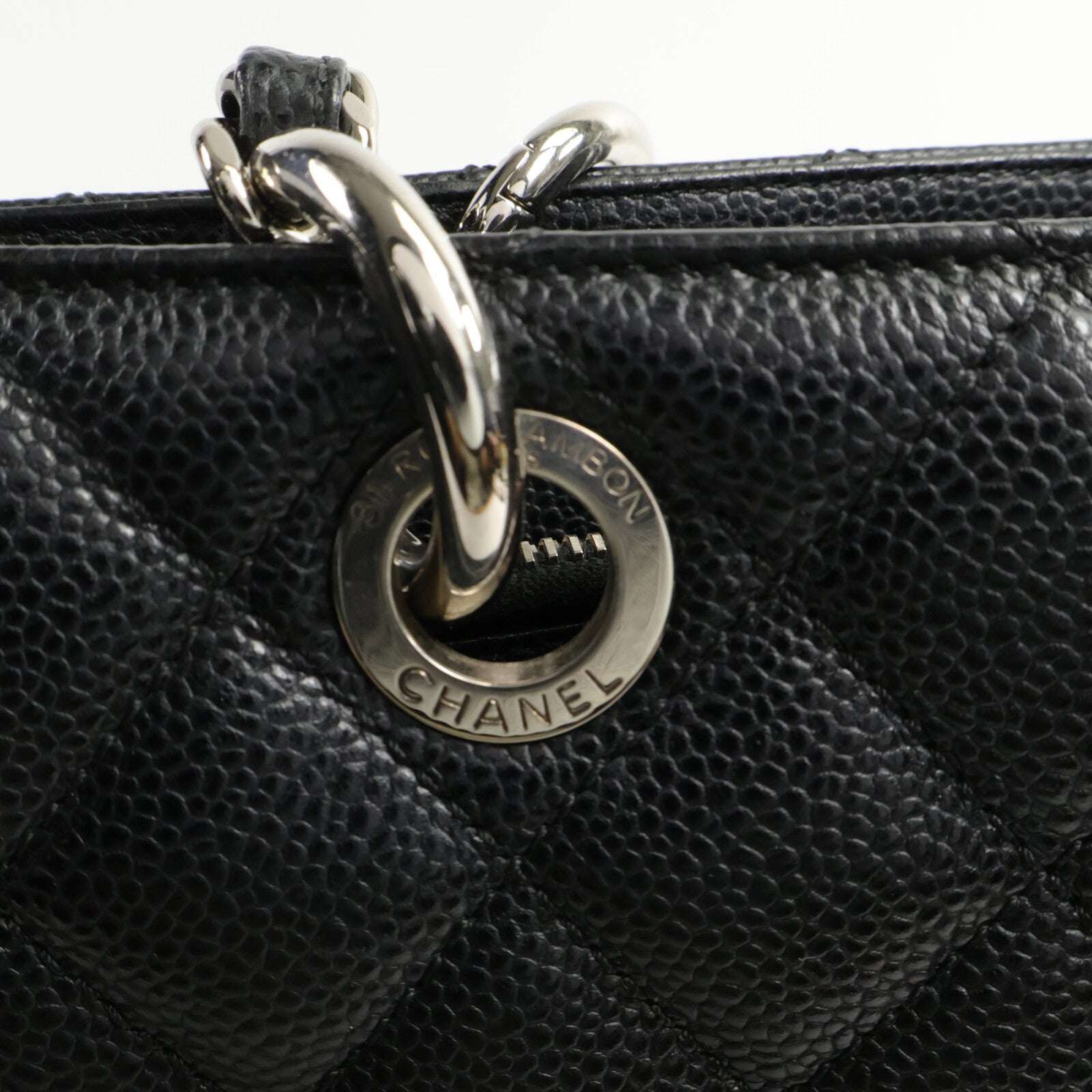 CHANEL 牛皮皮革GST Grand Shopping Tote Bag鏈帶手挽袋