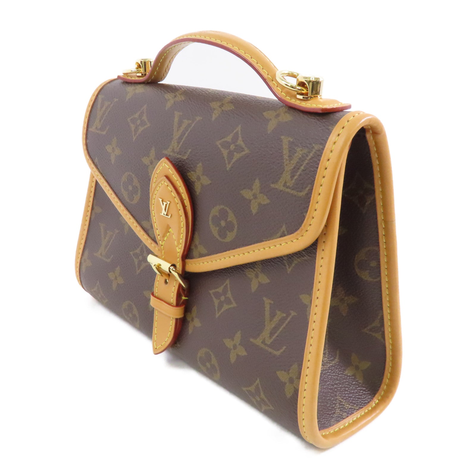 LOUIS VUITTON Monogram Ivy金扣手挽肩背兩用袋啡色