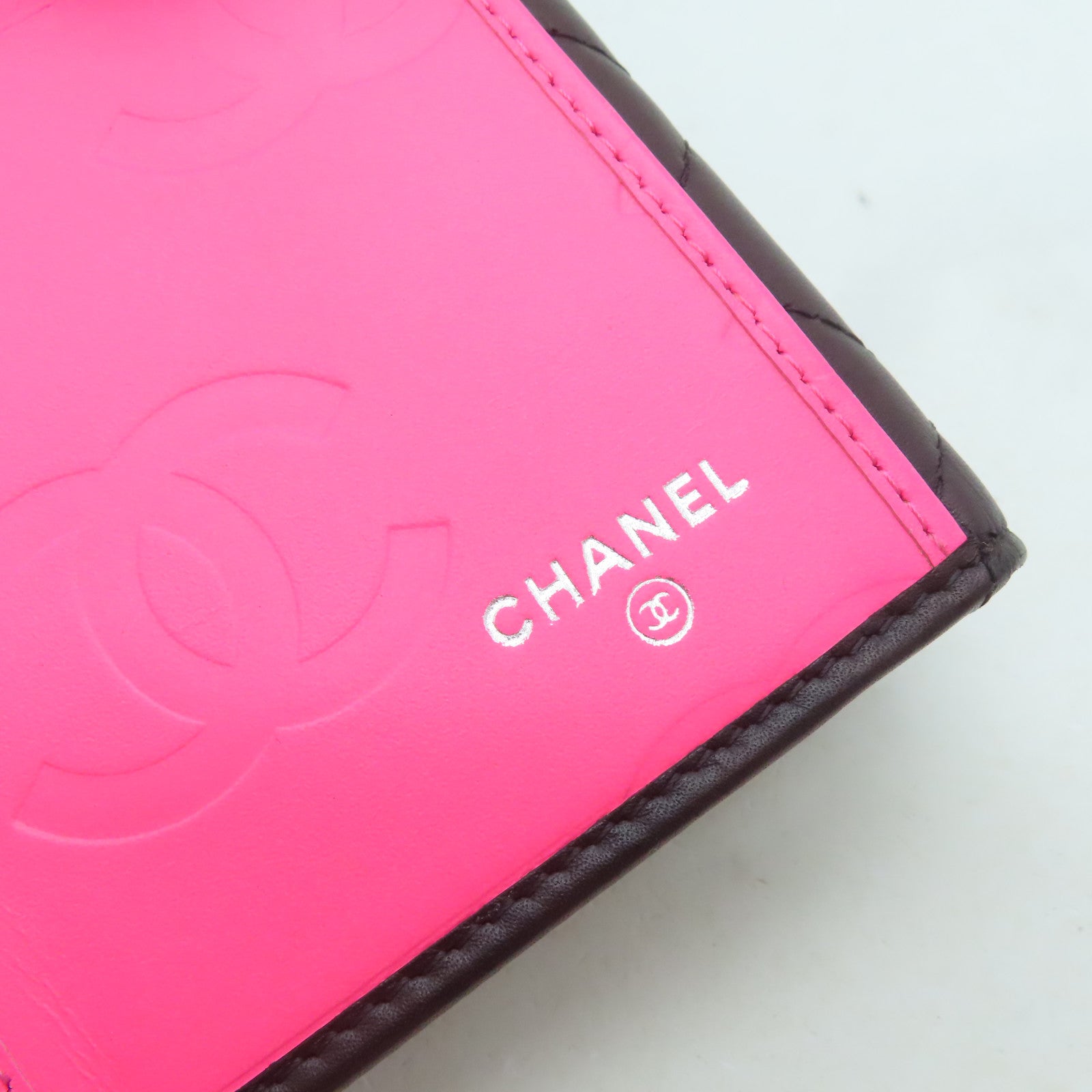 CHANEL 【激減優惠】菱格羊皮皮革Long Wallet銀扣長錢包黑色
