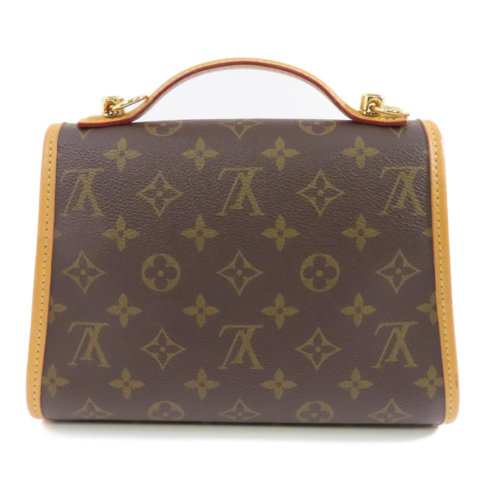 LOUIS VUITTON Monogram Ivy金扣手挽肩背兩用袋啡色