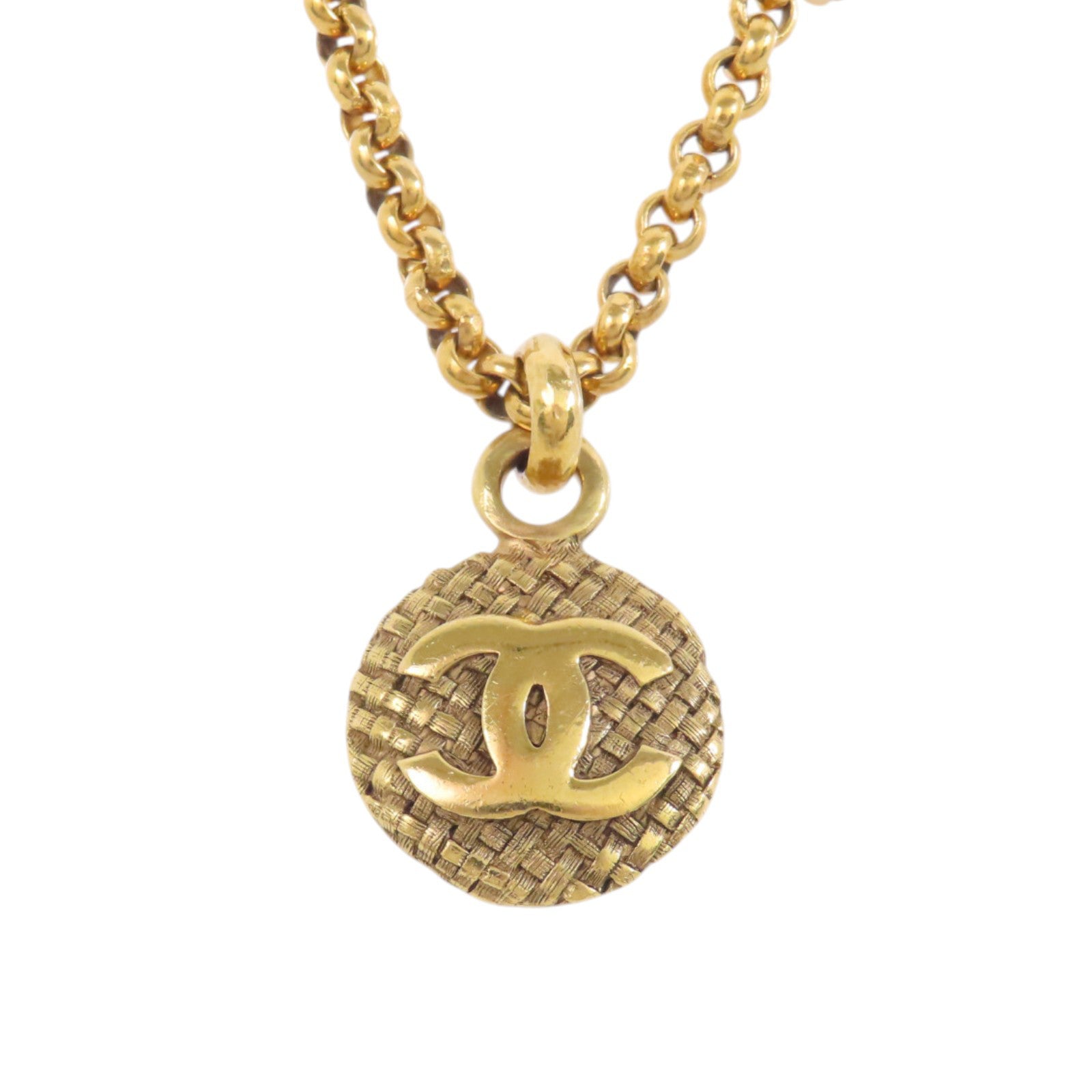 CHANEL 金屬Vintage Necklace金扣項鏈