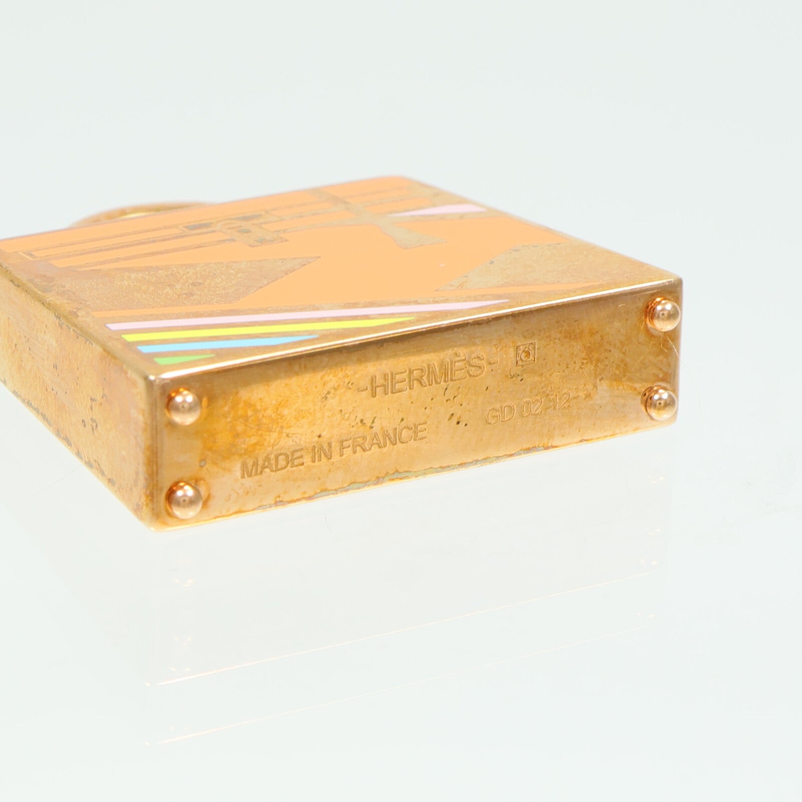 HERMES 金屬Curiosite Kelly Laque Charm掛飾