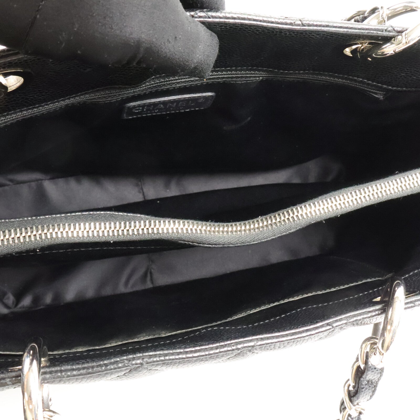 CHANEL 牛皮皮革GST Grand Shopping Tote Bag鏈帶手挽袋