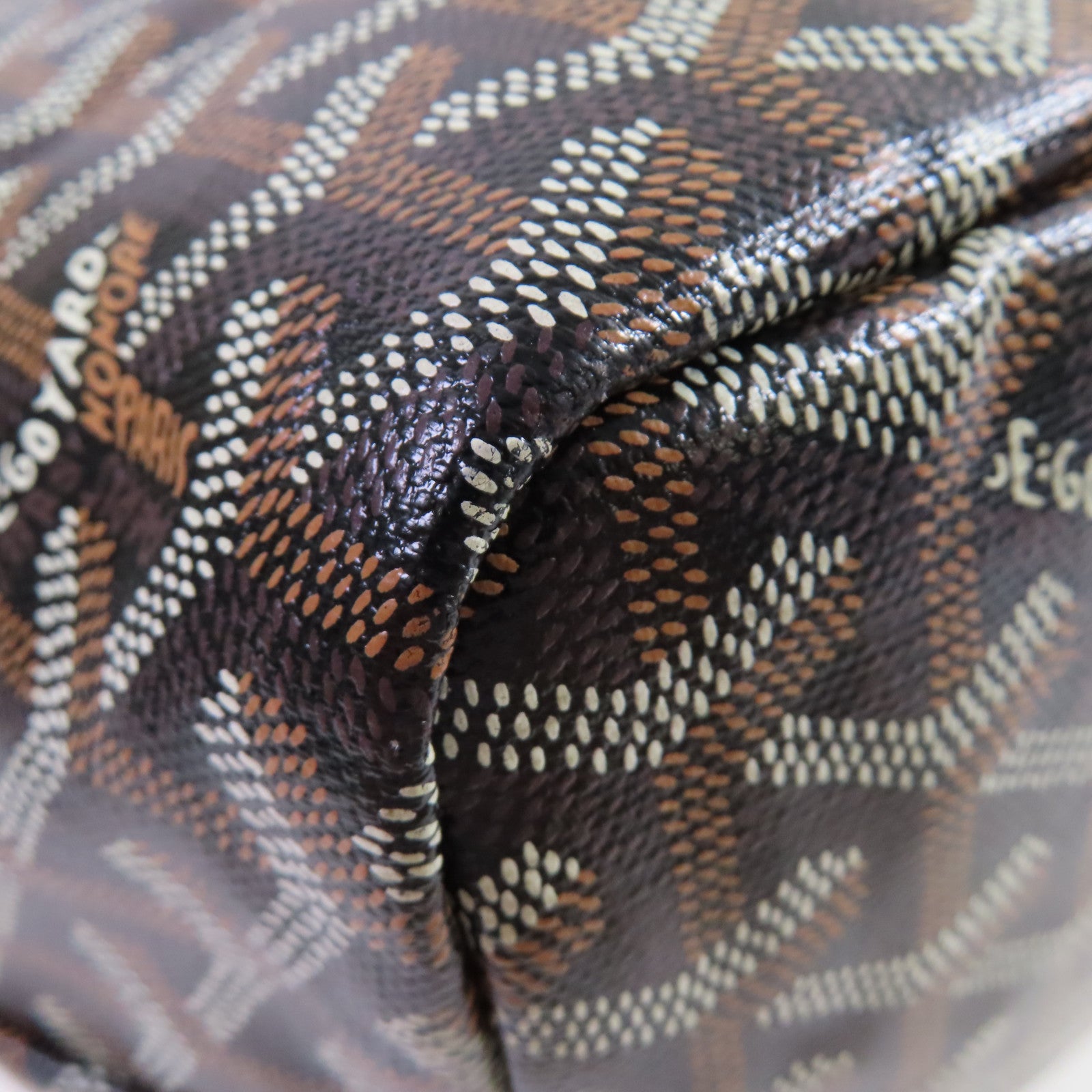 GOYARD 塗層帆布Sac Saint Louis Tote MM Bag肩背袋啡色