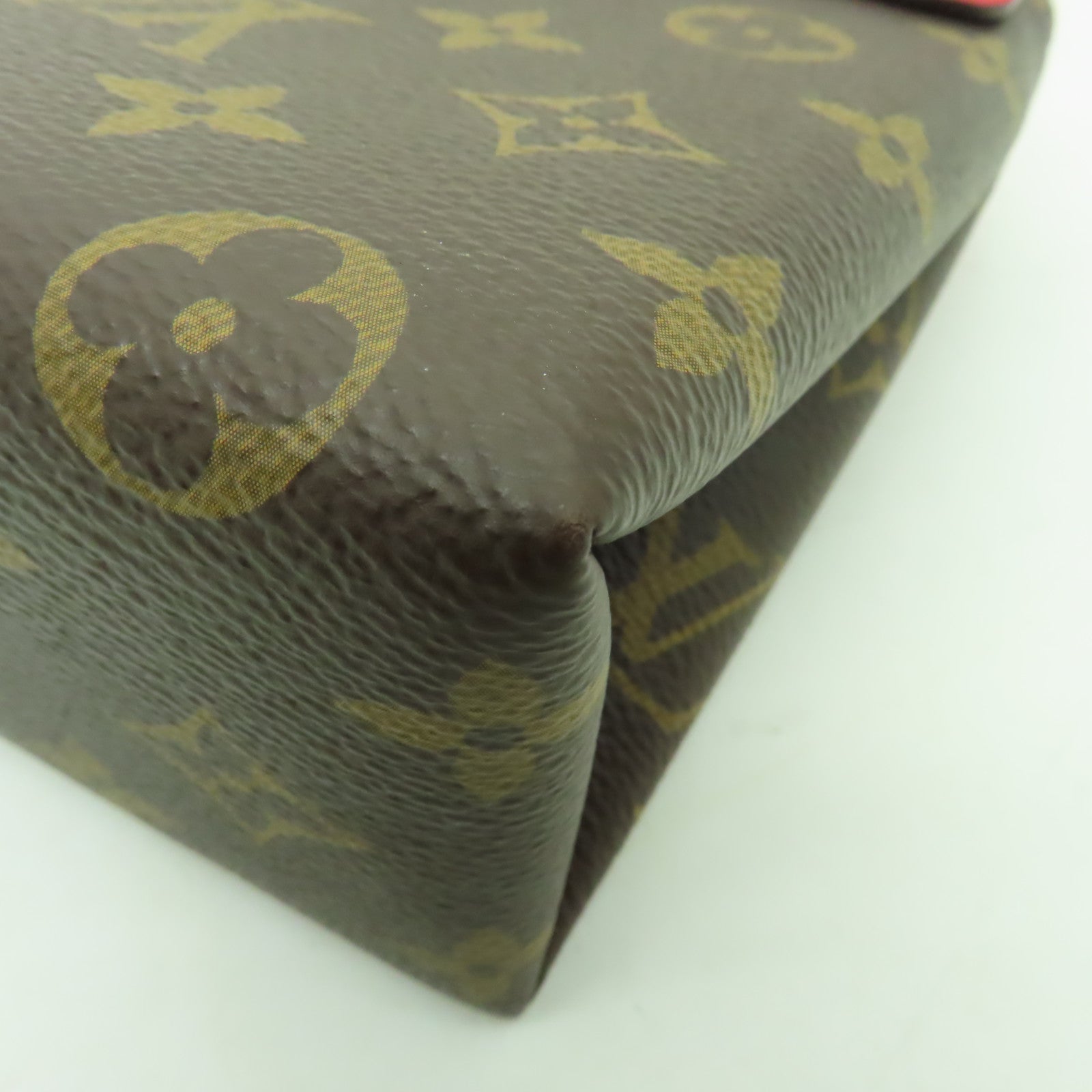 LOUIS VUITTON 【激減優惠】Monogram Locky BB金扣手挽袋紅色/啡色