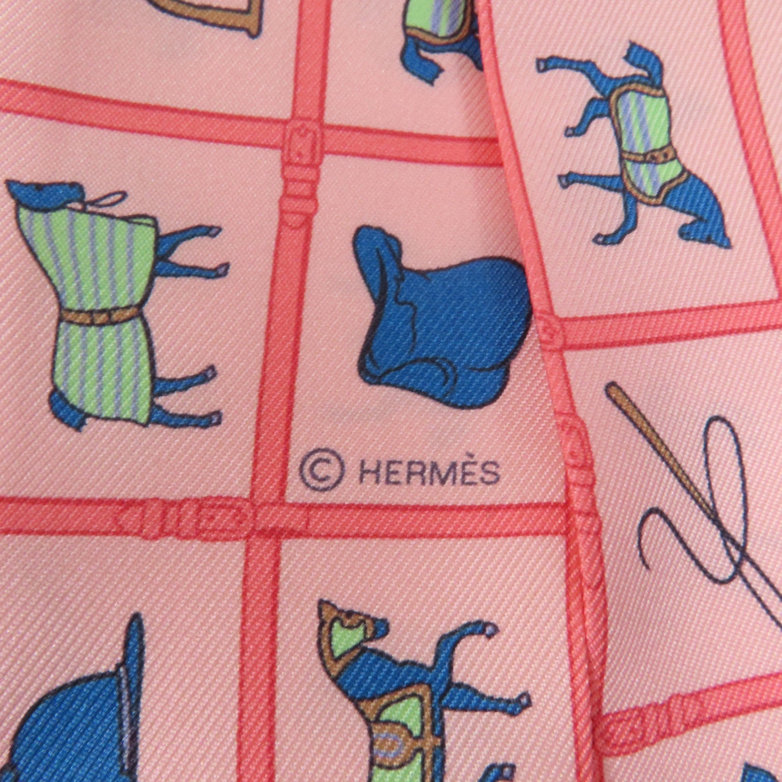 HERMES 【激減優惠】絲質Twilly絲巾