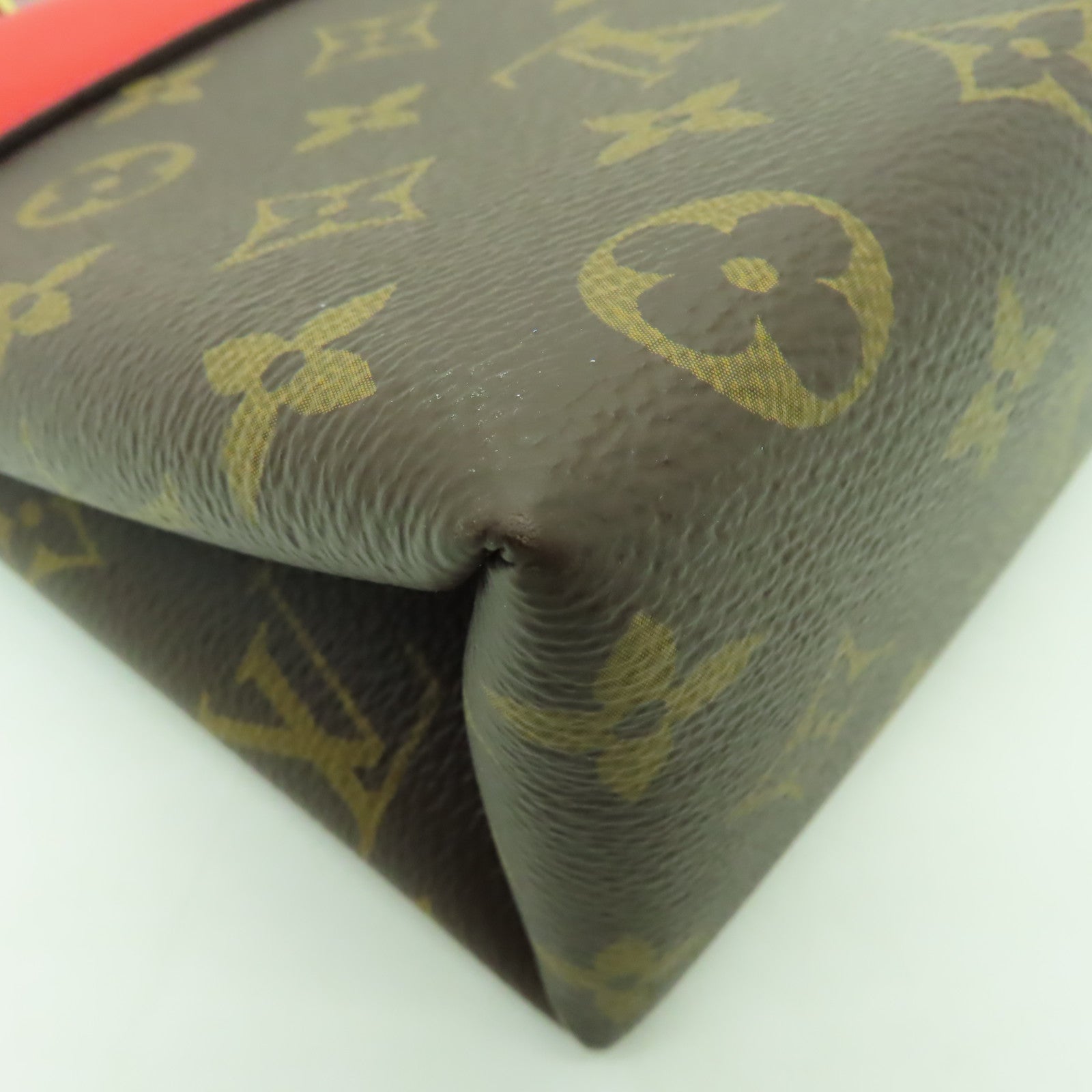 LOUIS VUITTON 【激減優惠】Monogram Locky BB金扣手挽袋紅色/啡色