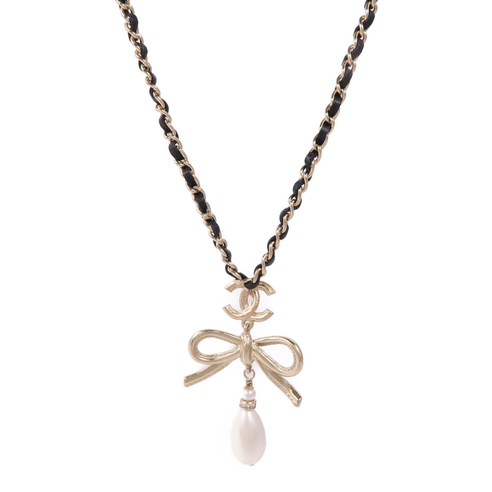 CHANEL PVC/金屬/皮革Necklace項鍊