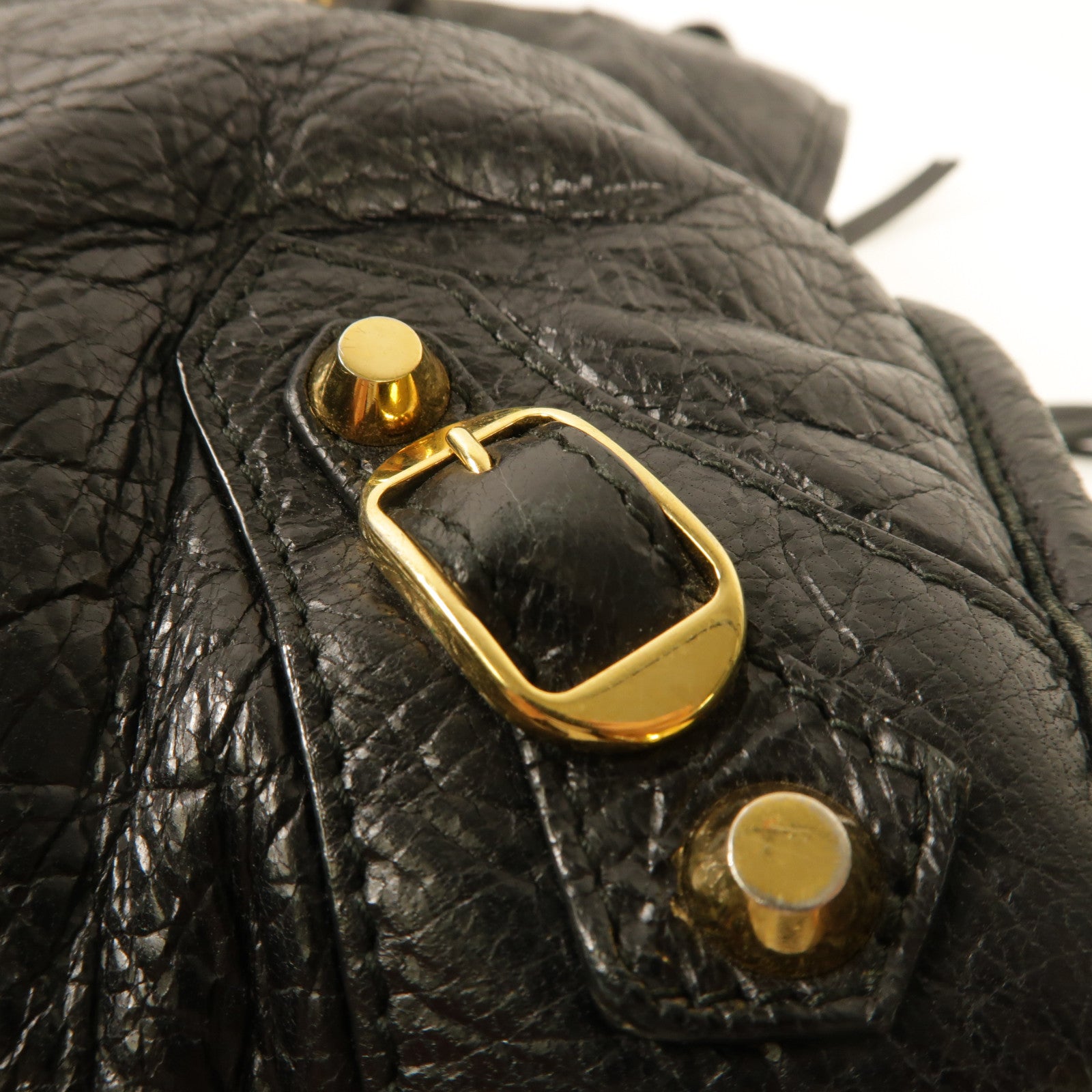 BALENCIAGA 牛皮皮革City金扣手挽肩背兩用袋