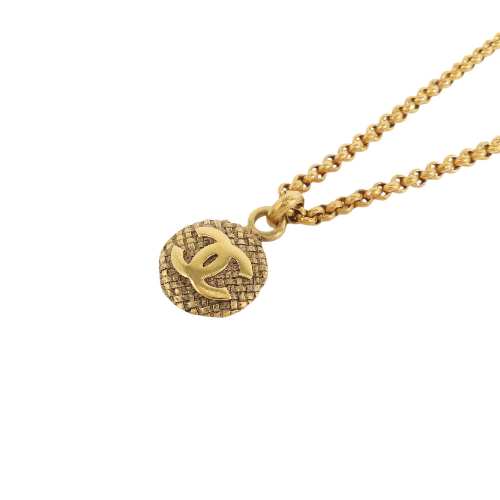 CHANEL 金屬Vintage Necklace金扣項鏈