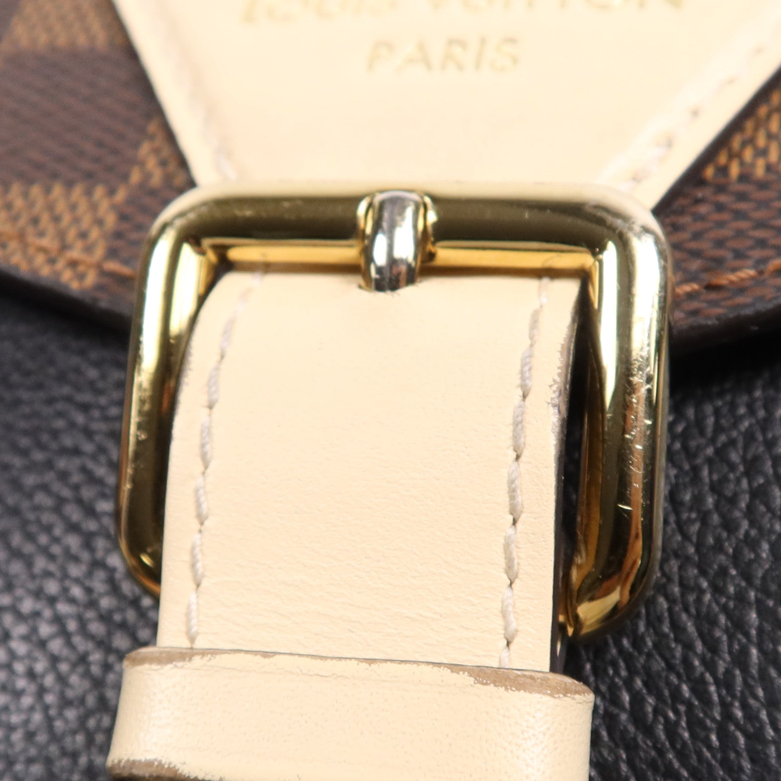 LOUIS VUITTON Damier Beaumarchais金扣手挽肩背兩用袋