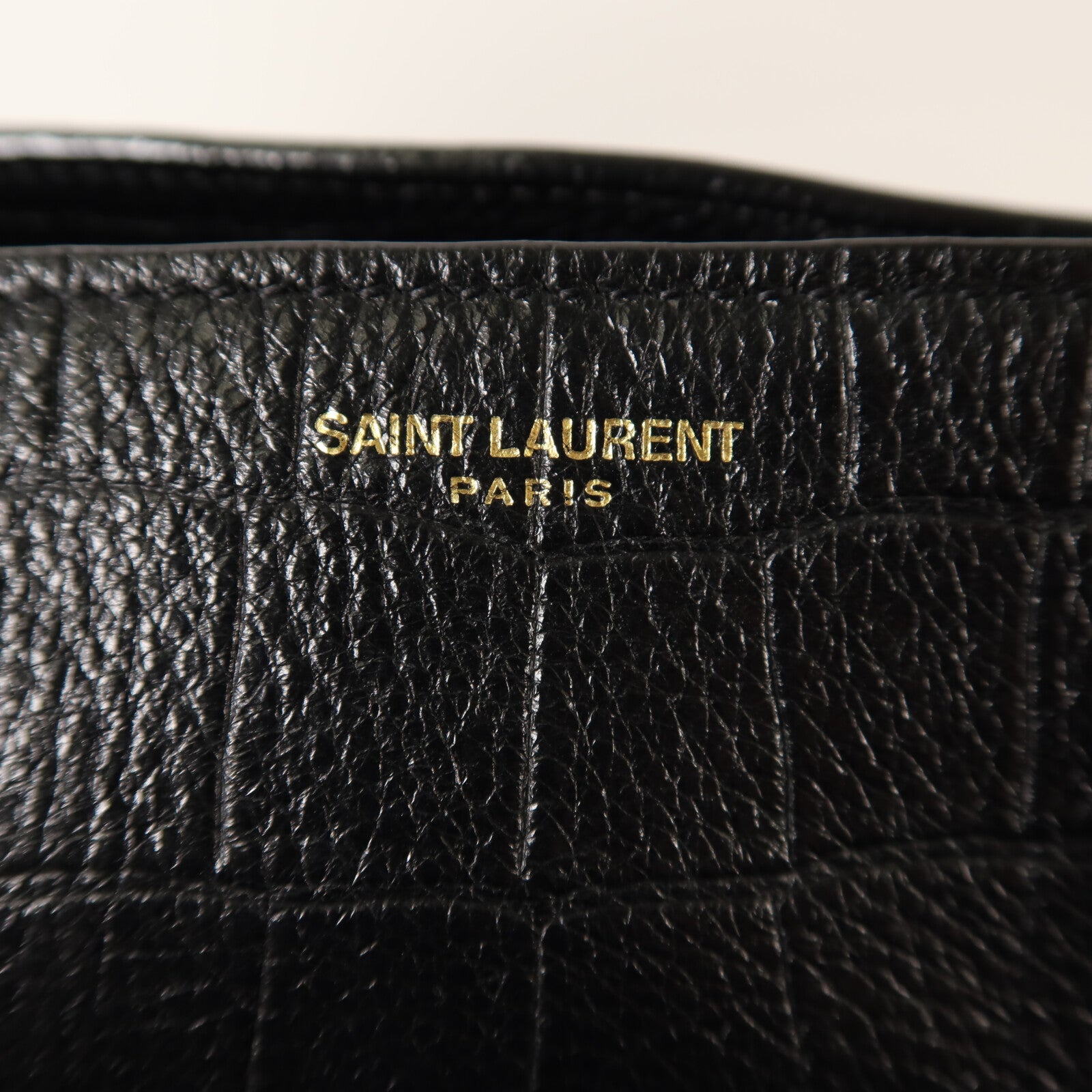 SAINT LAURENT 牛皮皮革Tag Hobo Bag金扣手挽肩背兩用袋