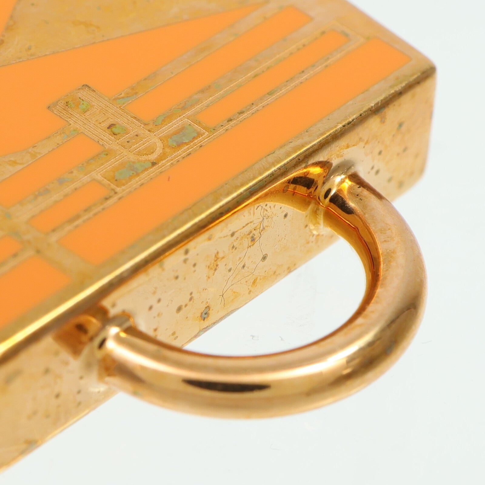 HERMES 金屬Curiosite Kelly Laque Charm掛飾