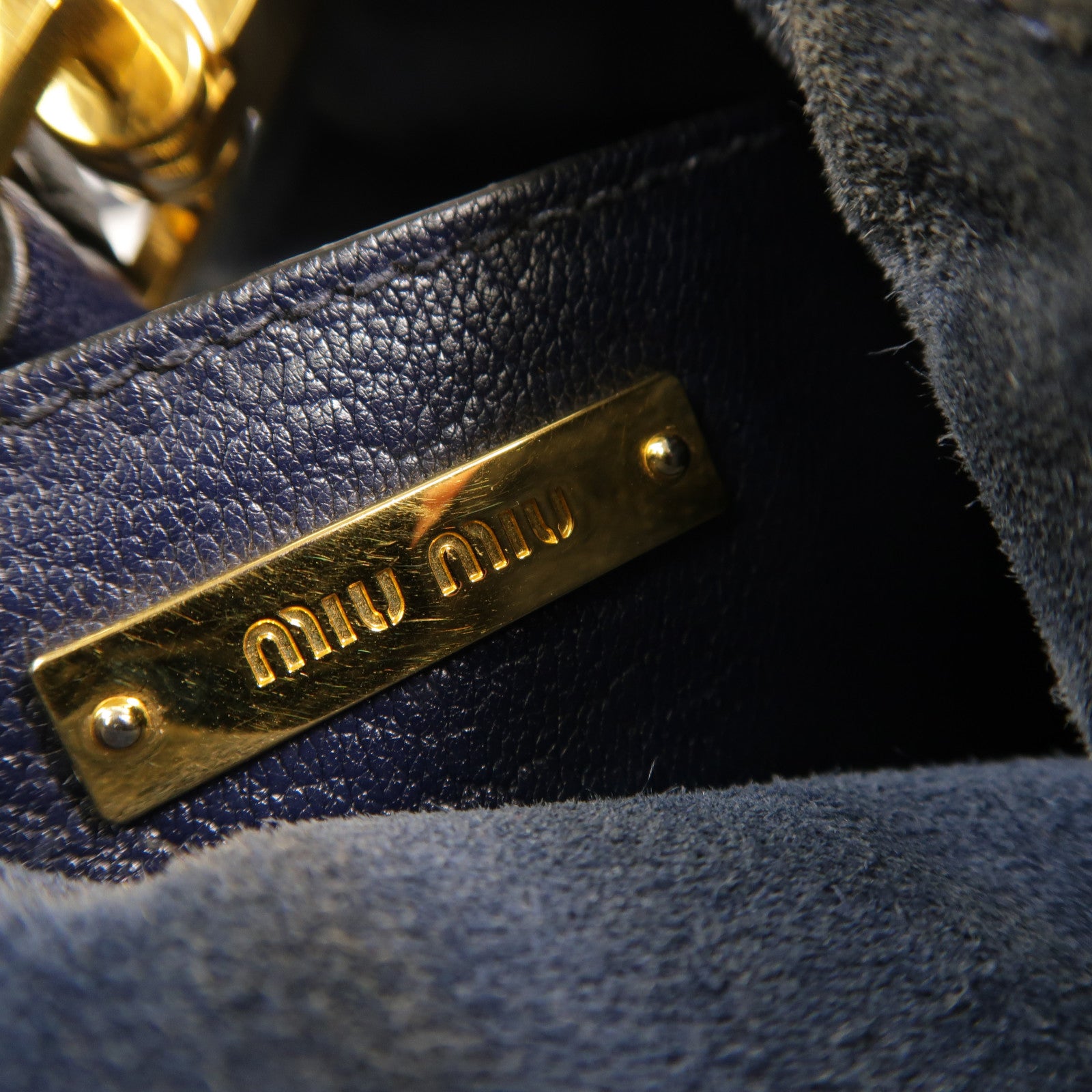 Miu Miu 牛仔布2 Way Shoulder手挽肩背兩用袋