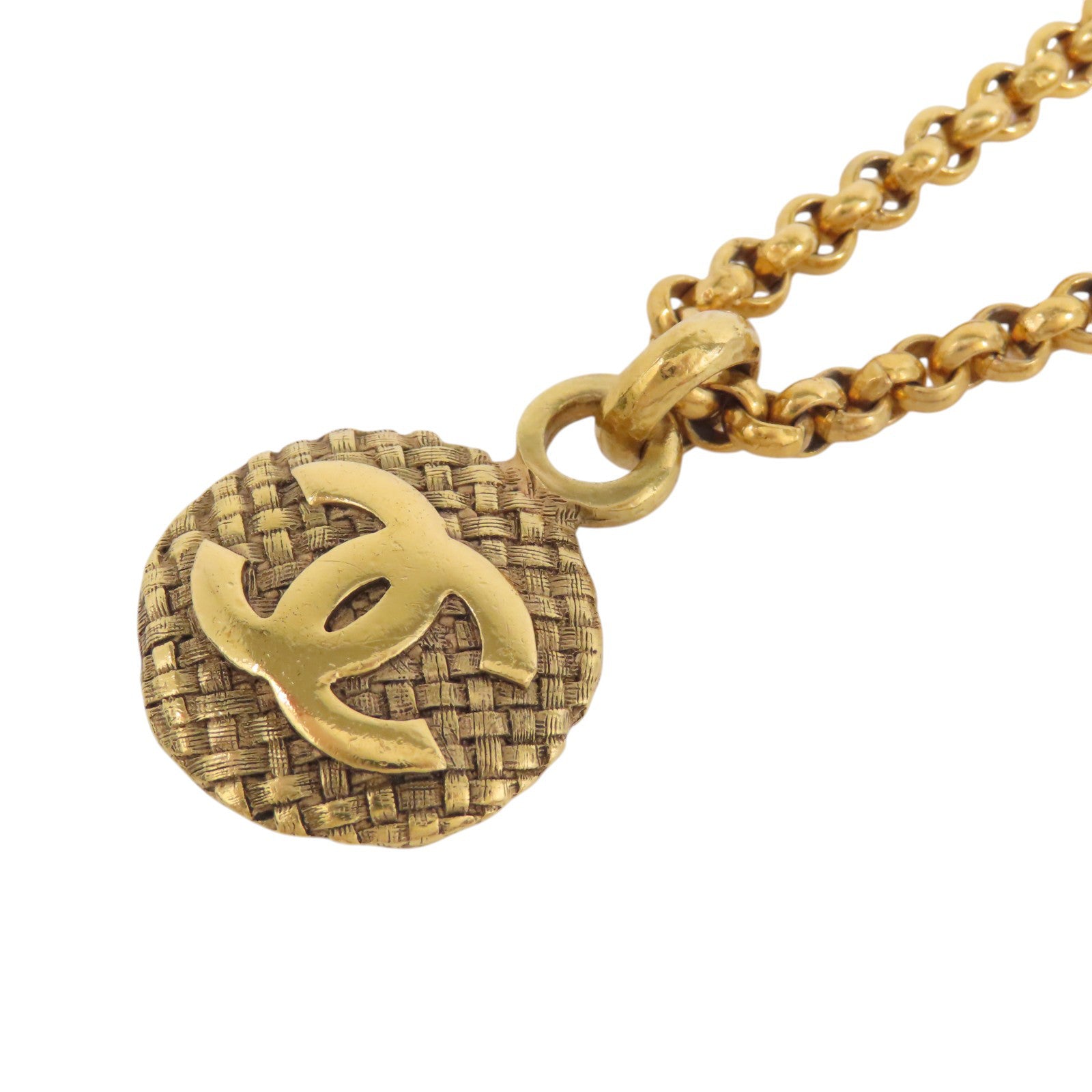 CHANEL 金屬Vintage Necklace金扣項鏈