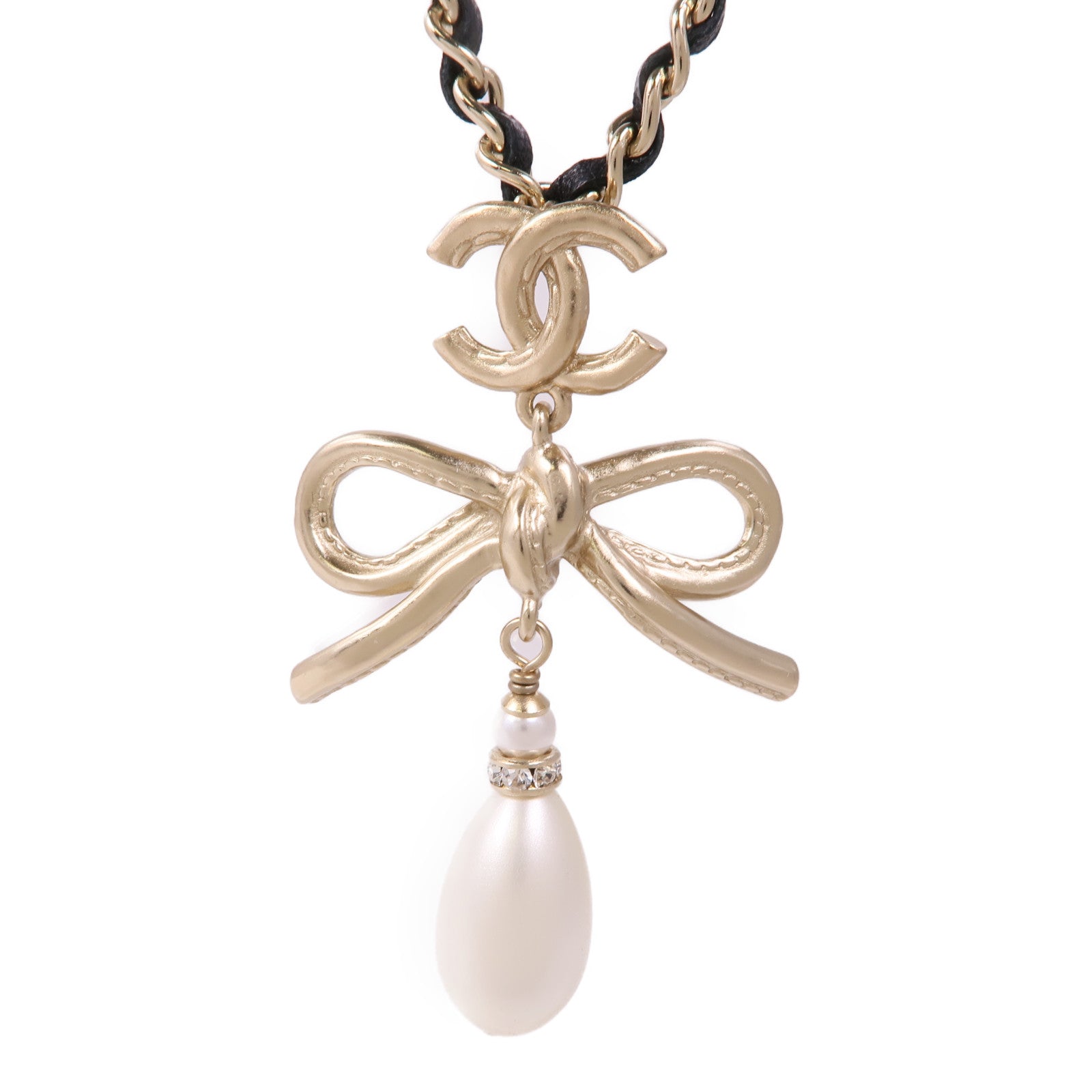 CHANEL PVC/金屬/皮革Necklace項鍊