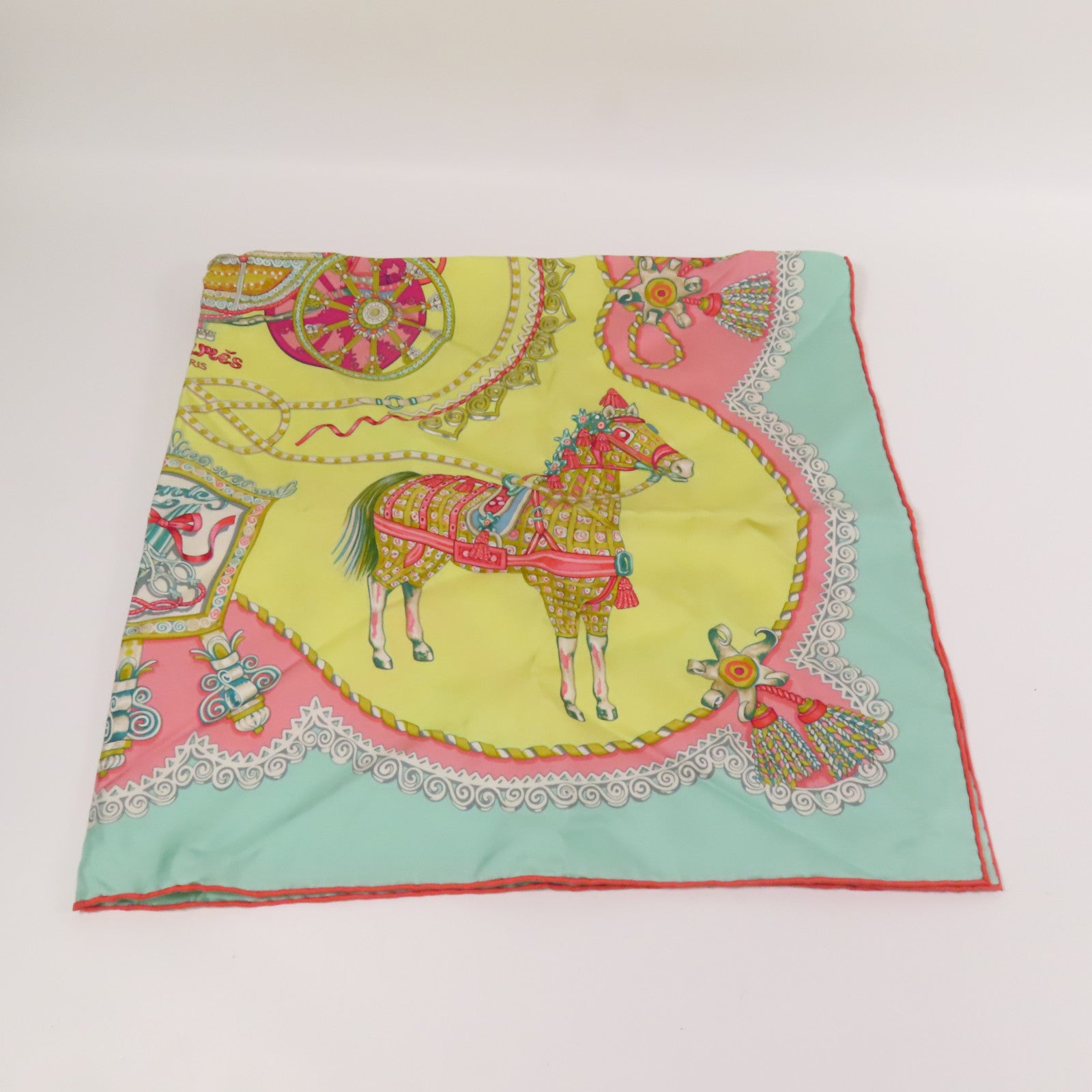 HERMES 絲質Scarf 120X120絲巾