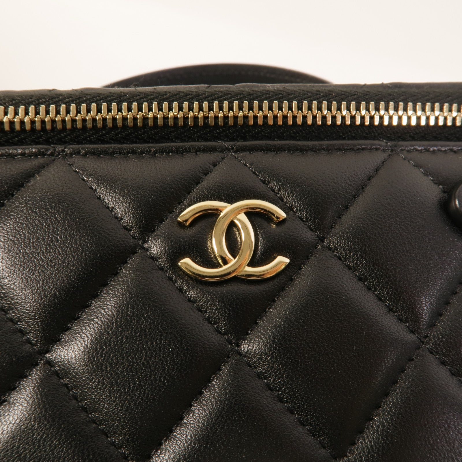 CHANEL 羊皮皮革Top Handle Vanity Case手挽肩背兩用袋