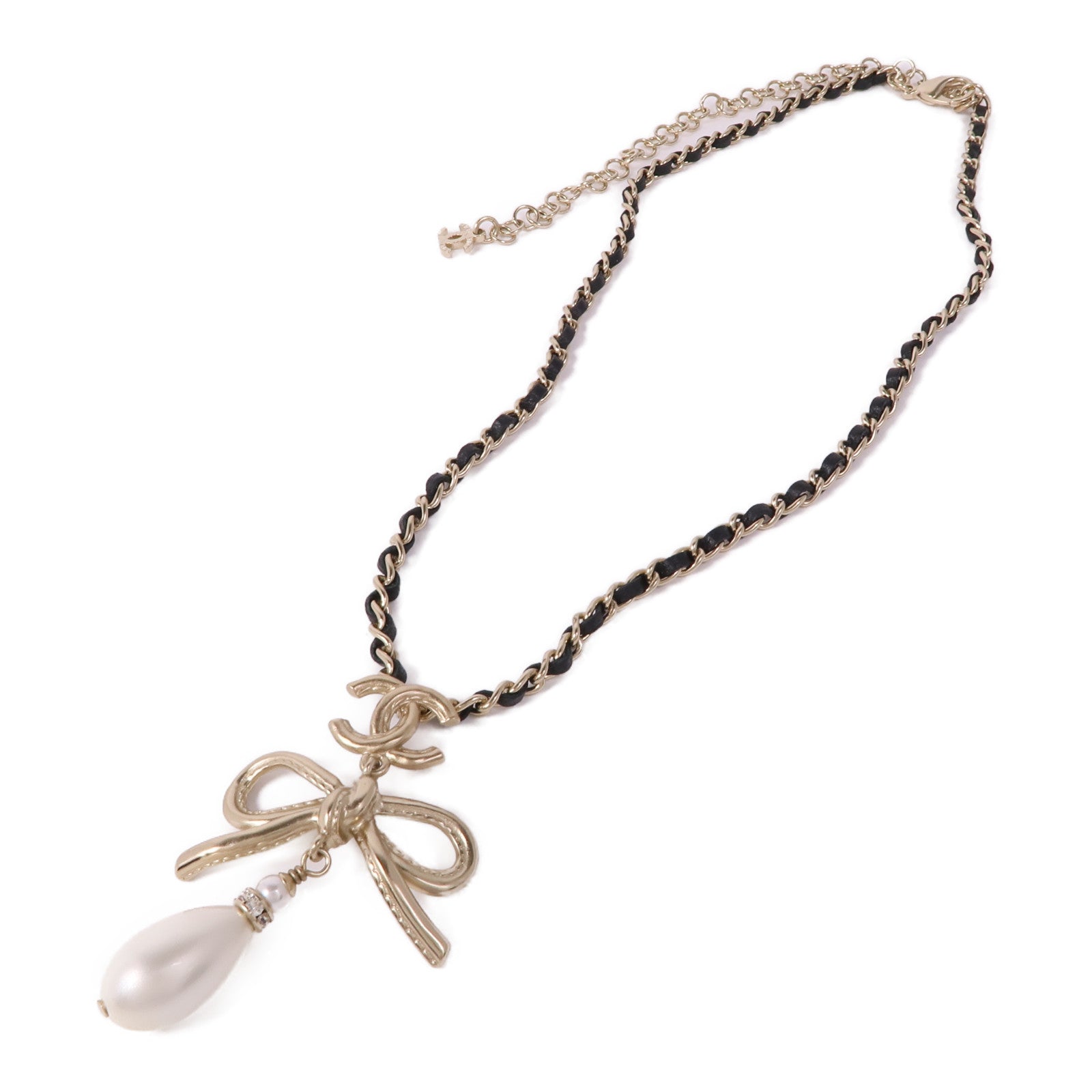 CHANEL PVC/金屬/皮革Necklace項鍊