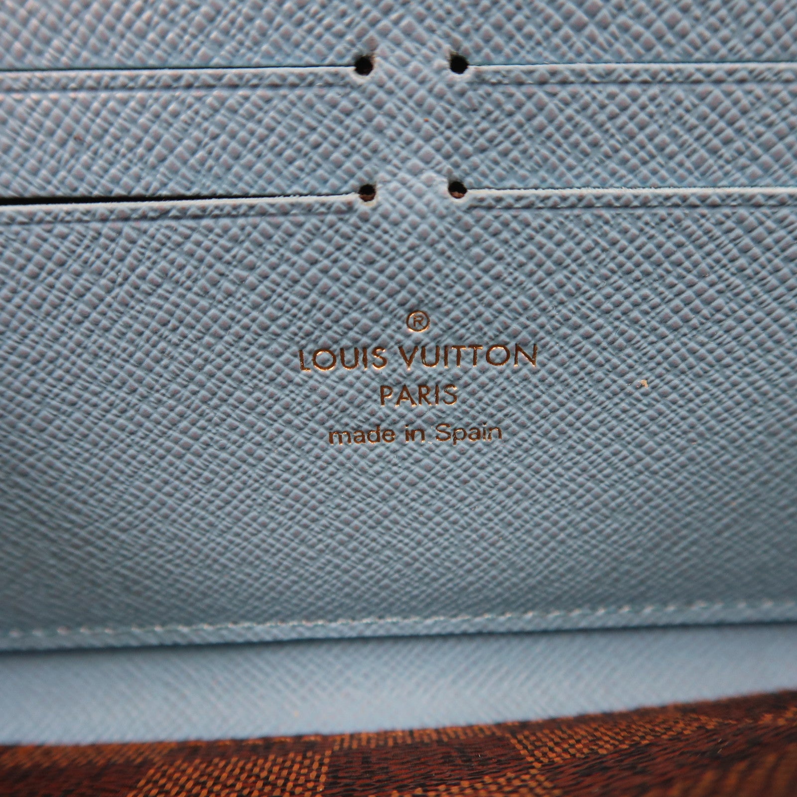 LOUIS VUITTON Damier Portefeuille Clemence金扣長錢包