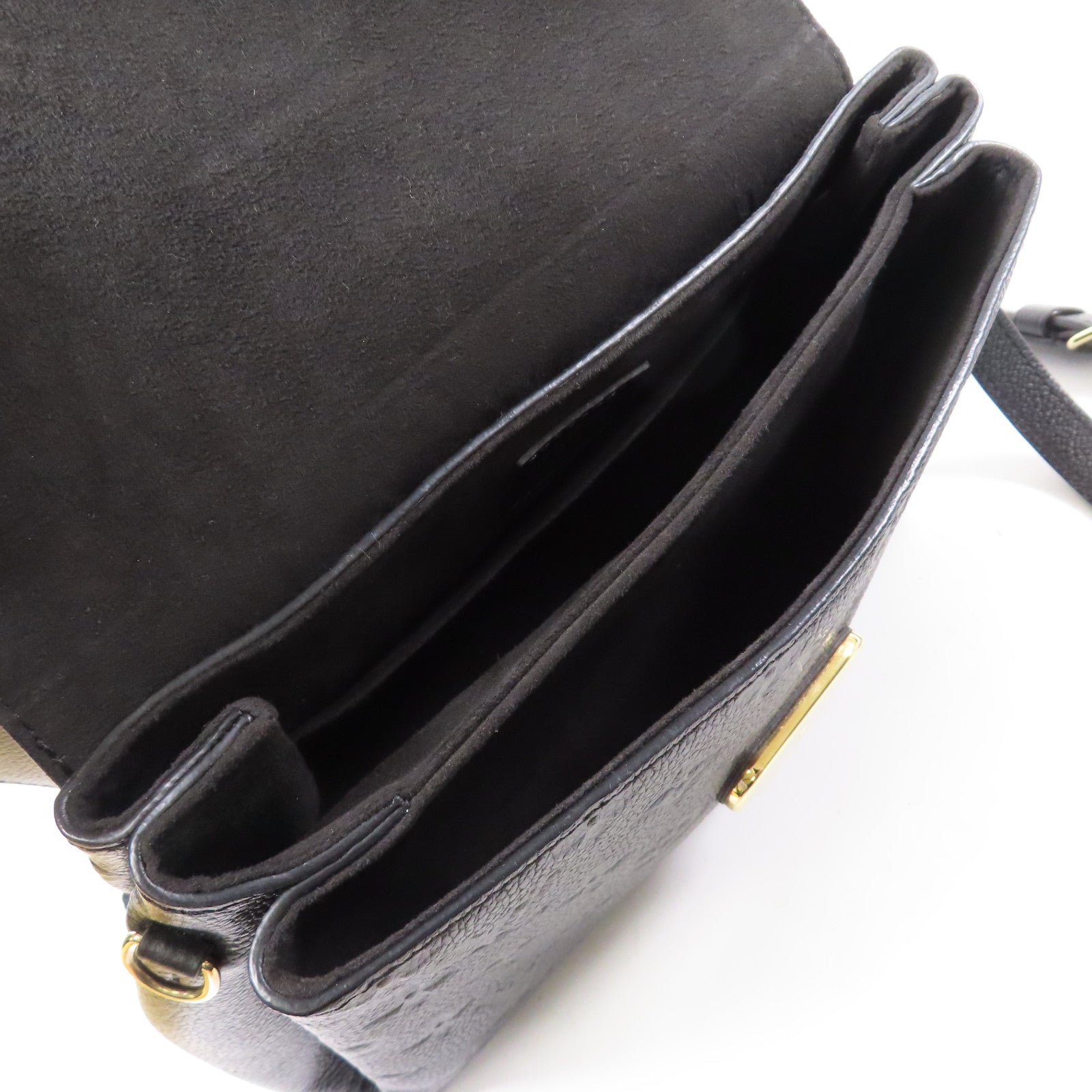 LOUIS VUITTON Monogram Empreinte Georges BB金扣手挽肩背兩用袋