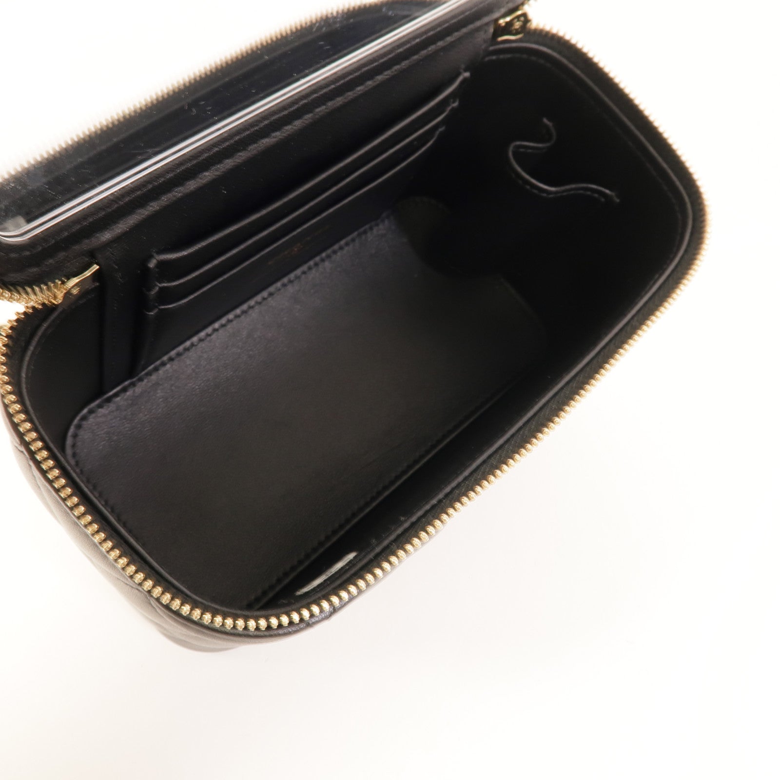 CHANEL 羊皮皮革Top Handle Vanity Case手挽肩背兩用袋